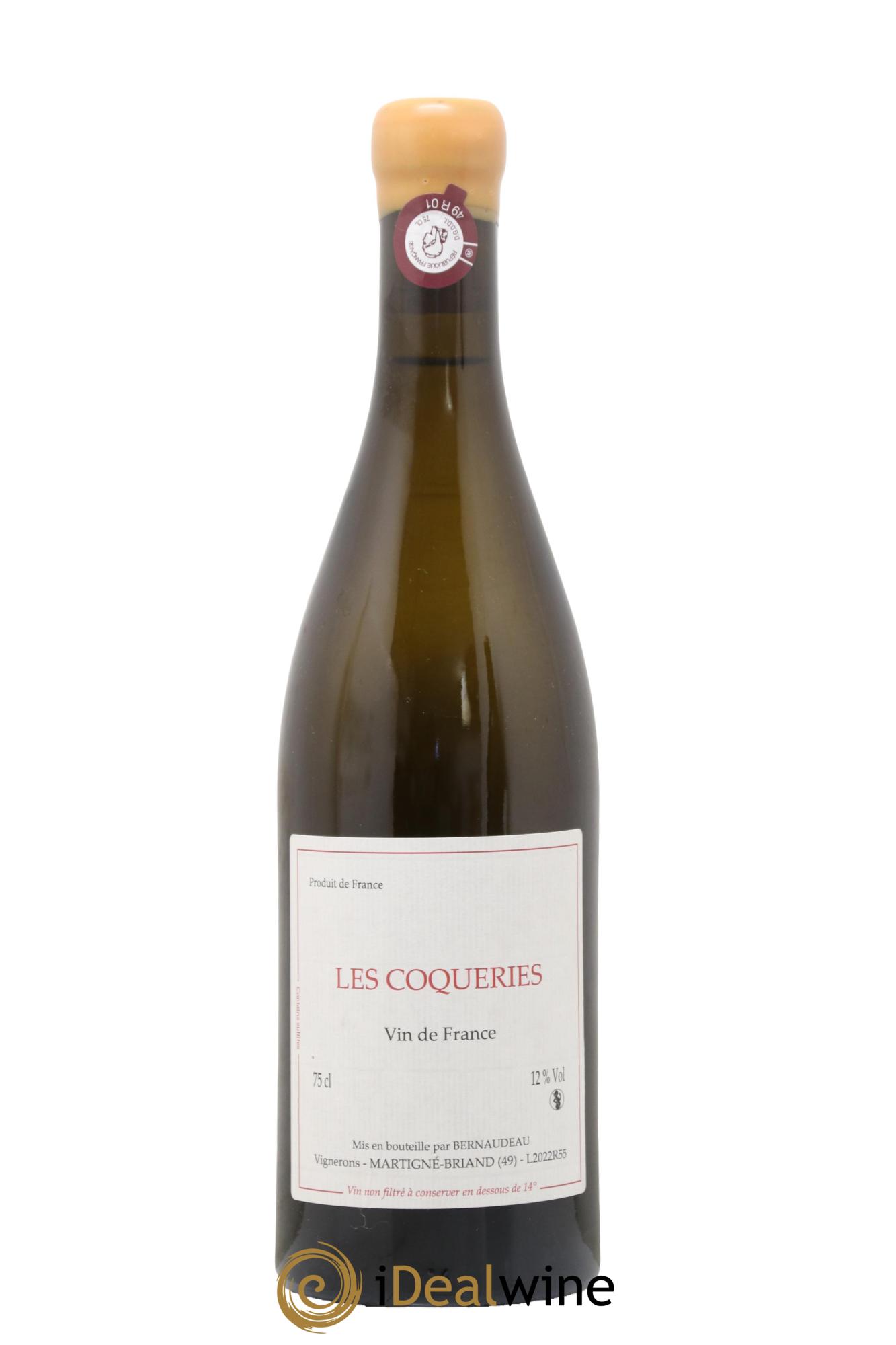 Vin de France Les Coqueries Stéphane Bernaudeau (Domaine) 2022 - Lot de 1 bouteille - 0