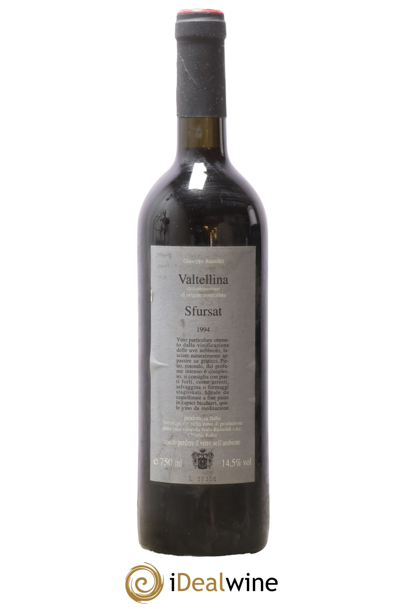 Italie Rainoldi Valtellina Sfursat 1994 - Lot of 1 bottle - 0