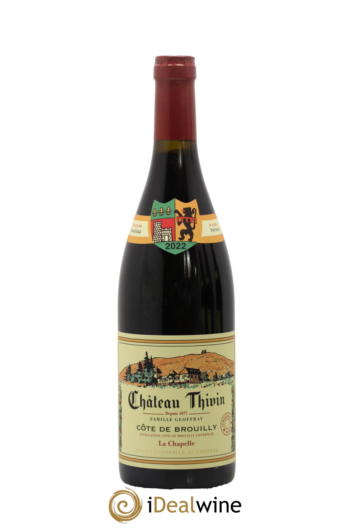 Côte de Brouilly Cuvée La Chapelle Château Thivin 2022 - Lotto di 1 bottiglia - 0