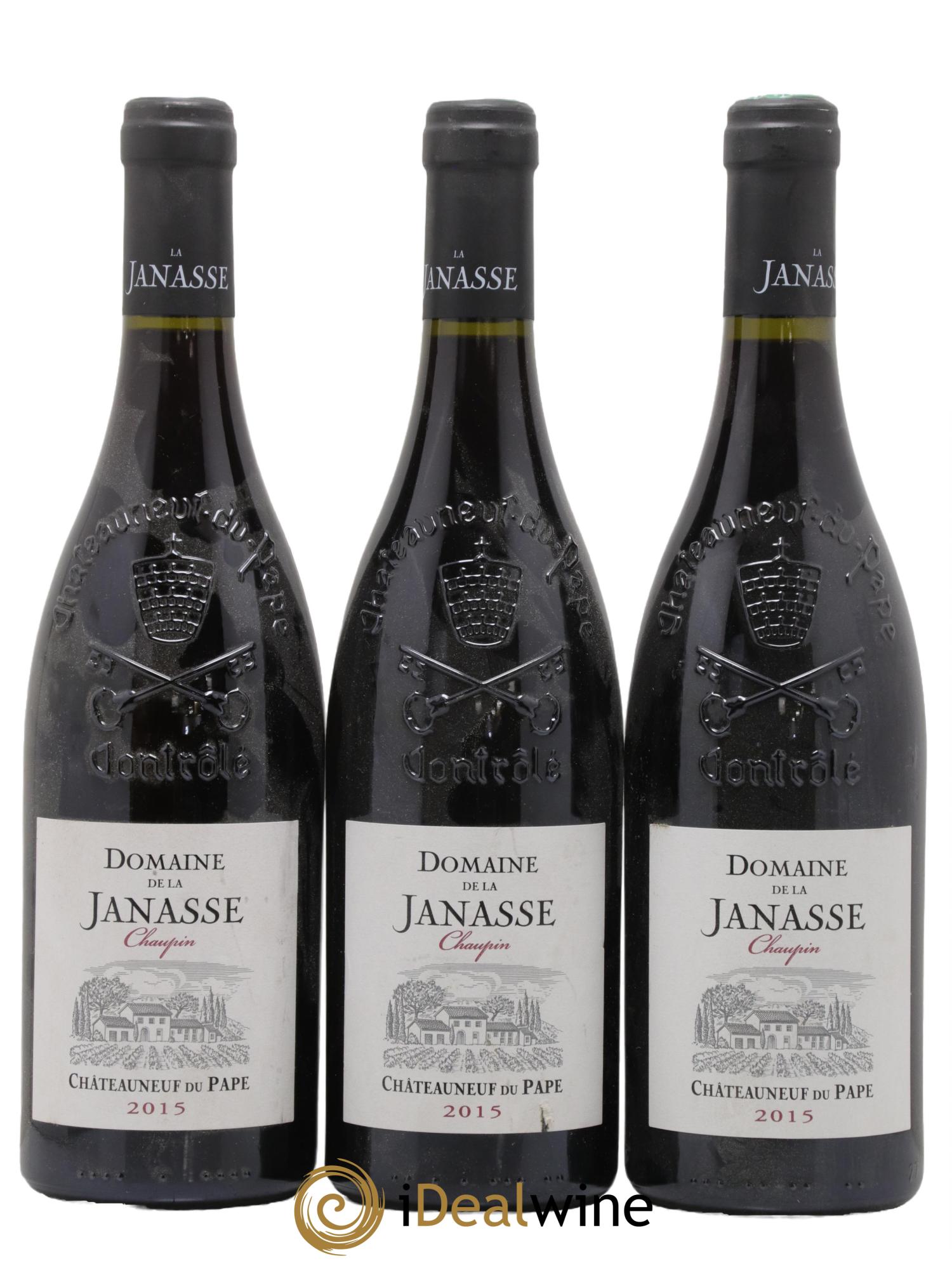 Châteauneuf-du-Pape Cuvée Chaupin La Janasse (Domaine de) 2015 - Lot de 3 bouteilles - 0