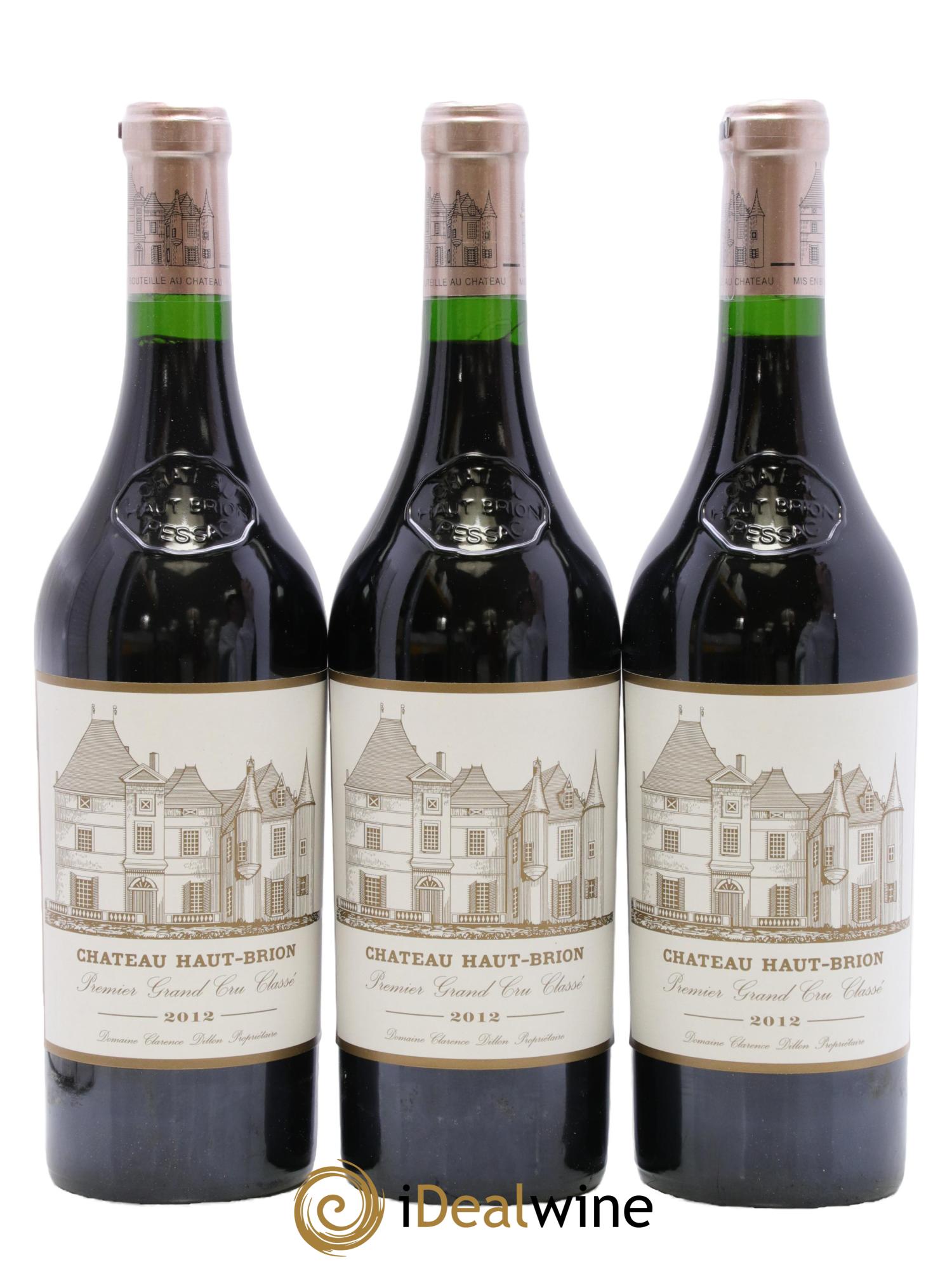 Château Haut Brion 1er Grand Cru Classé 2012 - Lot de 3 bouteilles - 0