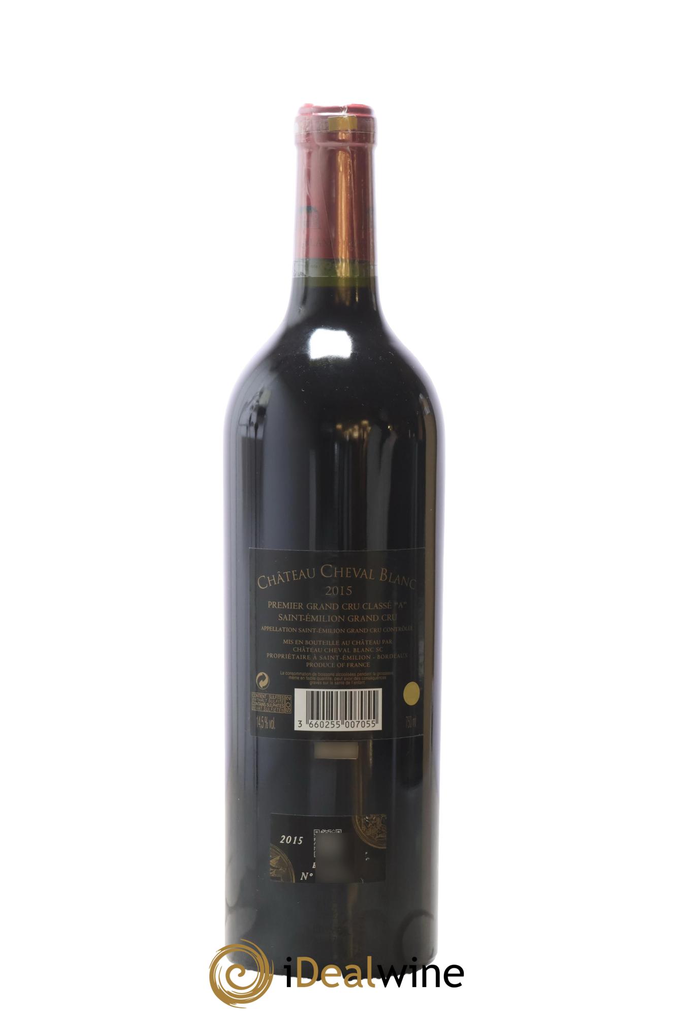 Château Cheval Blanc 1er Grand Cru Classé A 2015 - Lot de 1 bouteille - 1