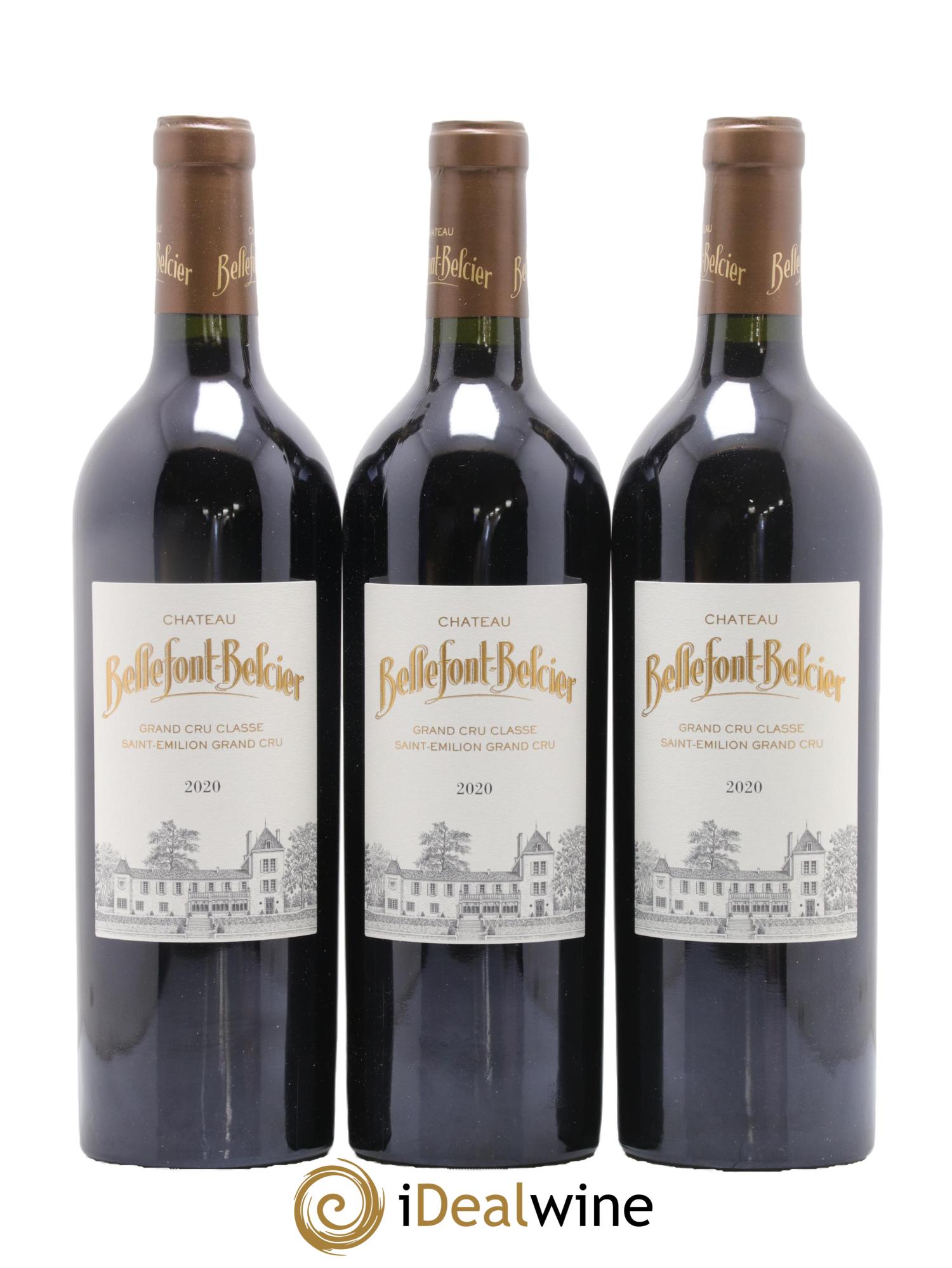 Château Bellefont-Belcier Grand Cru Classé 2020 - Lot de 3 bouteilles - 0