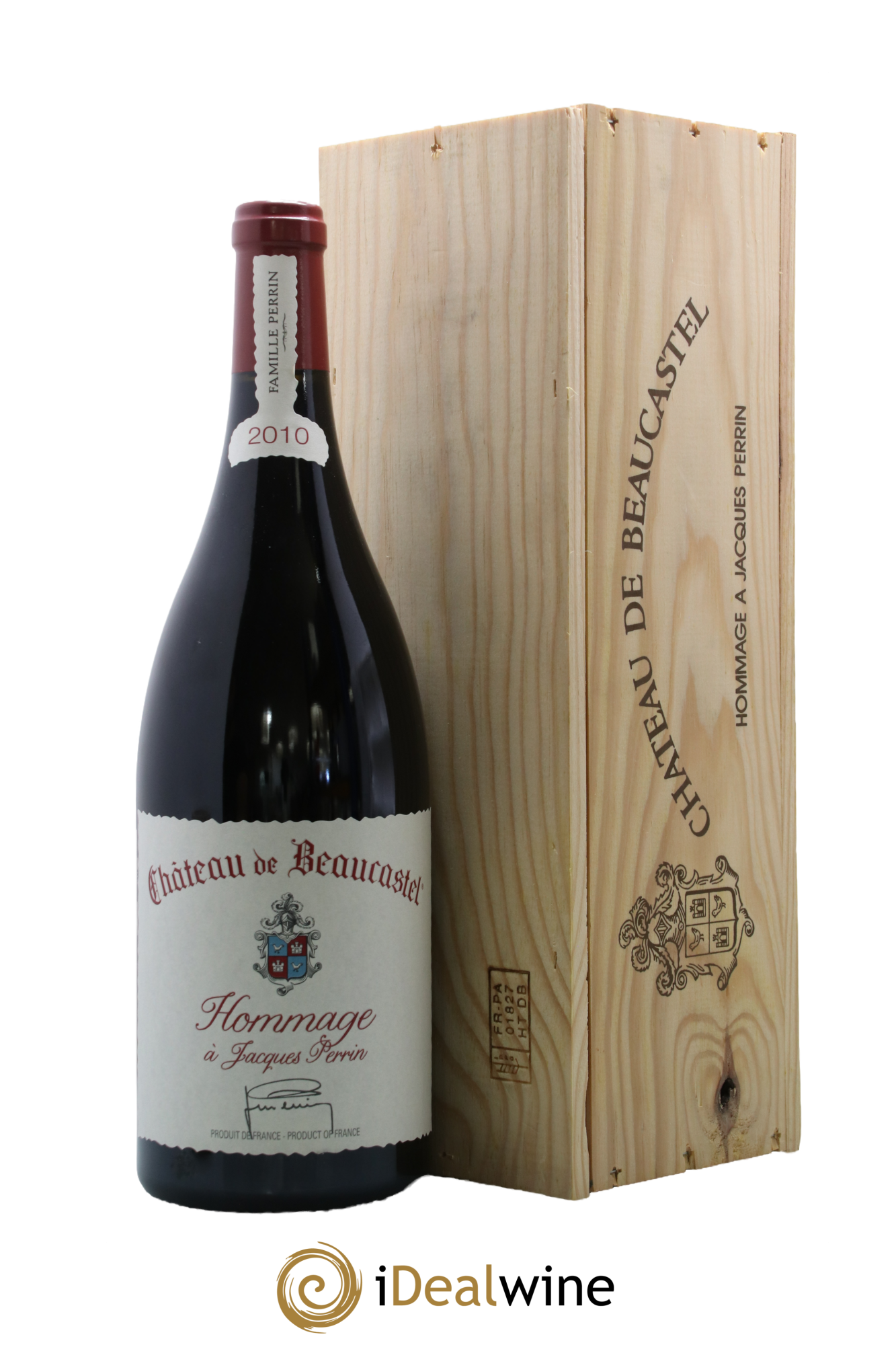 Châteauneuf-du-Pape Château de Beaucastel Hommage à Jacques Perrin Famille Perrin 2010 - Lot de 1 magnum - 0