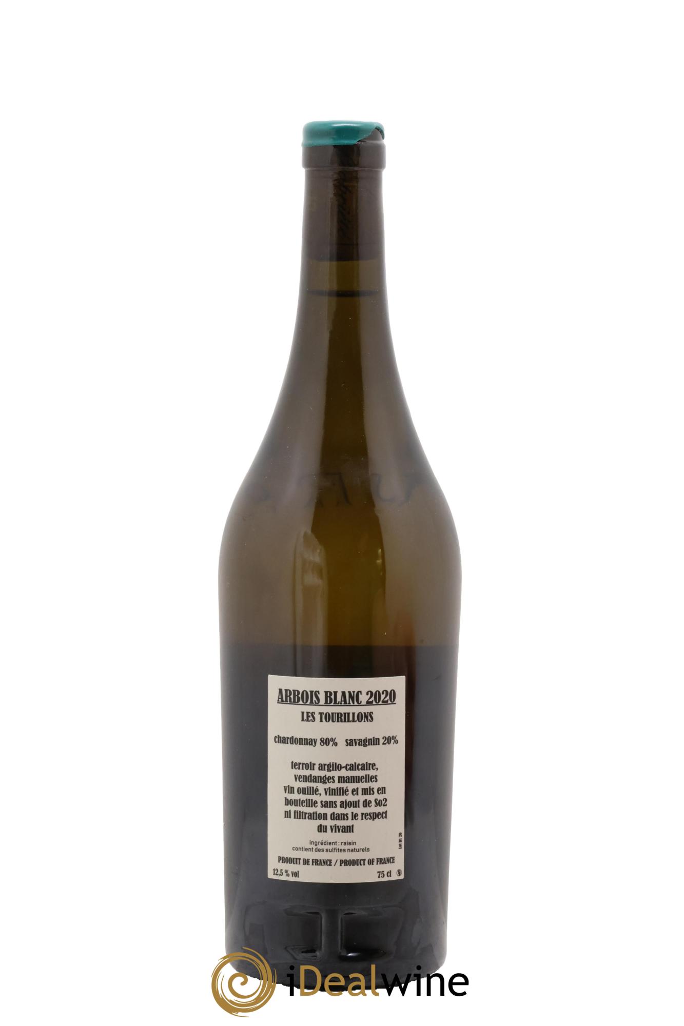 Arbois Chardonnay Savagnin Les Tourillons Adeline Houillon & Renaud Bruyère 2020 - Lotto di 1 bottiglia - 1