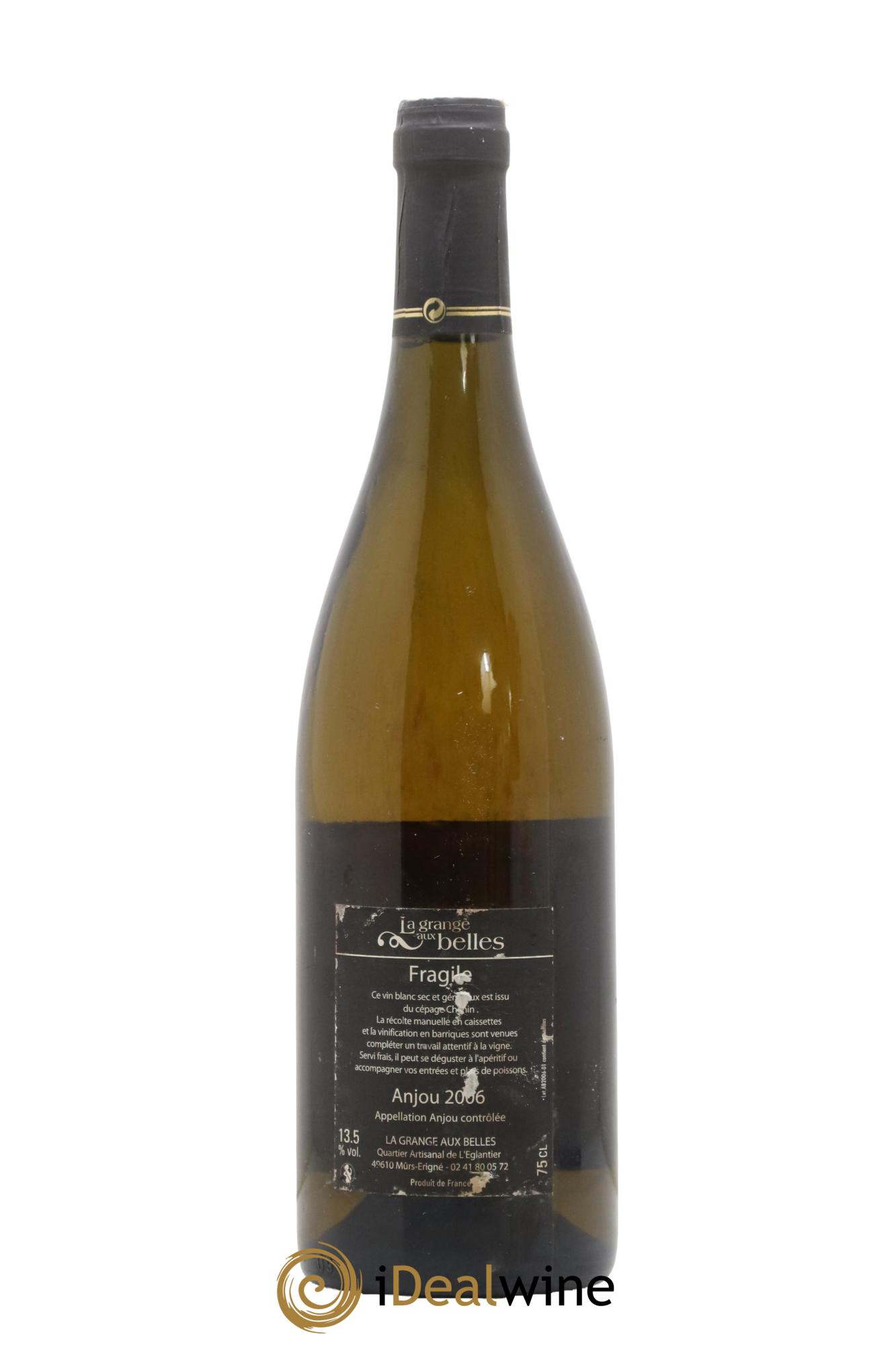 Anjou Cuvee Fragile Domaine de la Grange Aux Belles 2006 - Lot de 1 bouteille - 1