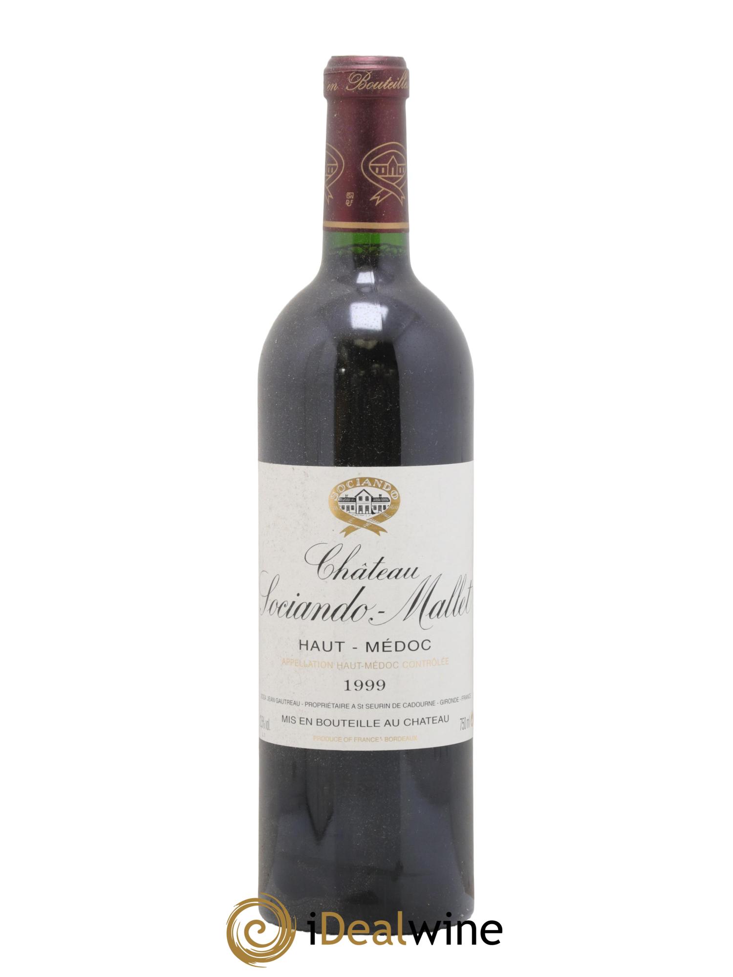 Château Sociando Mallet 1999 - Lot de 1 bouteille - 0