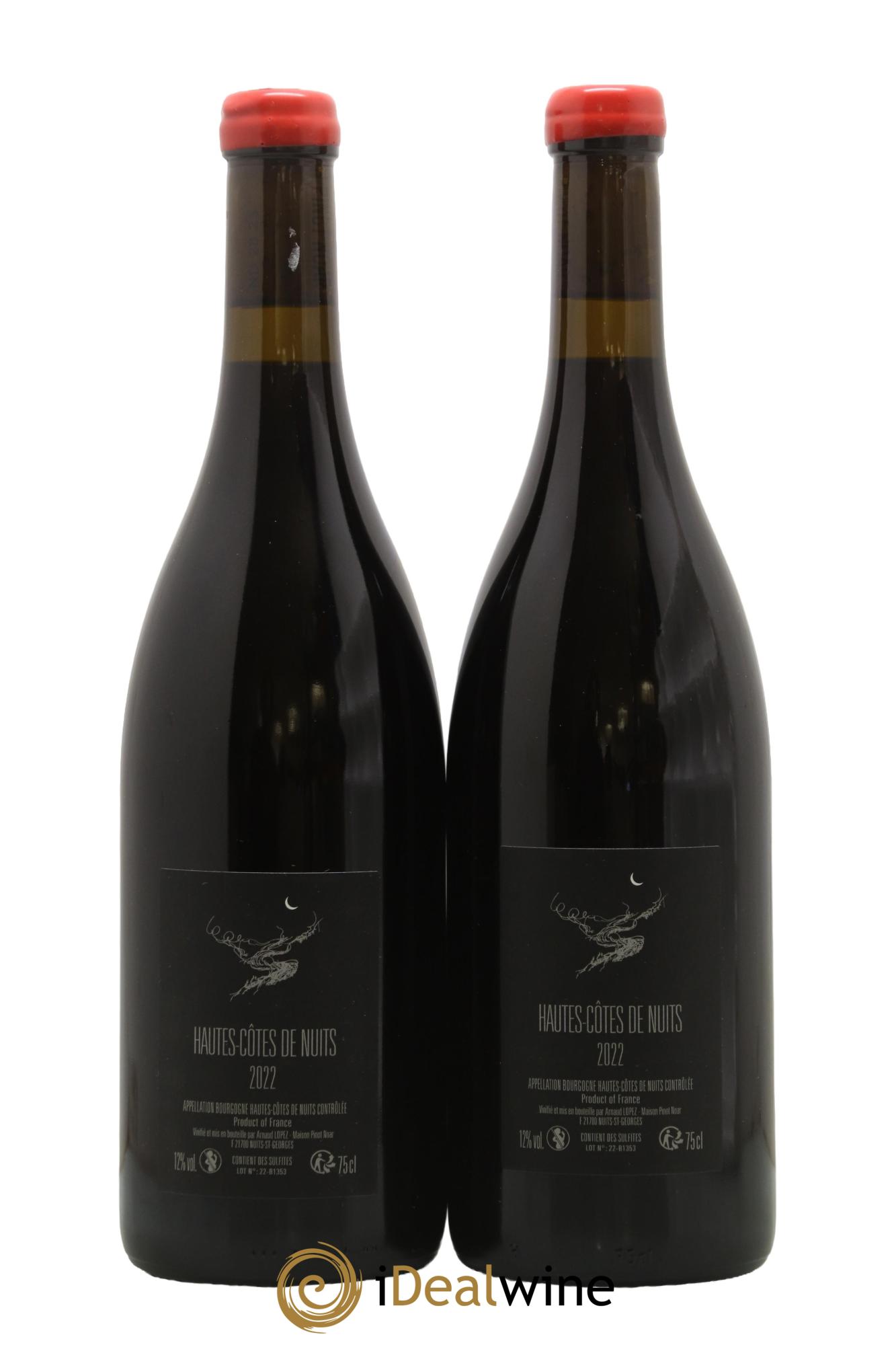 Hautes-Côtes de Nuits Chevrey Arnaud Lopez 2022 - Lot of 2 bottles - 1