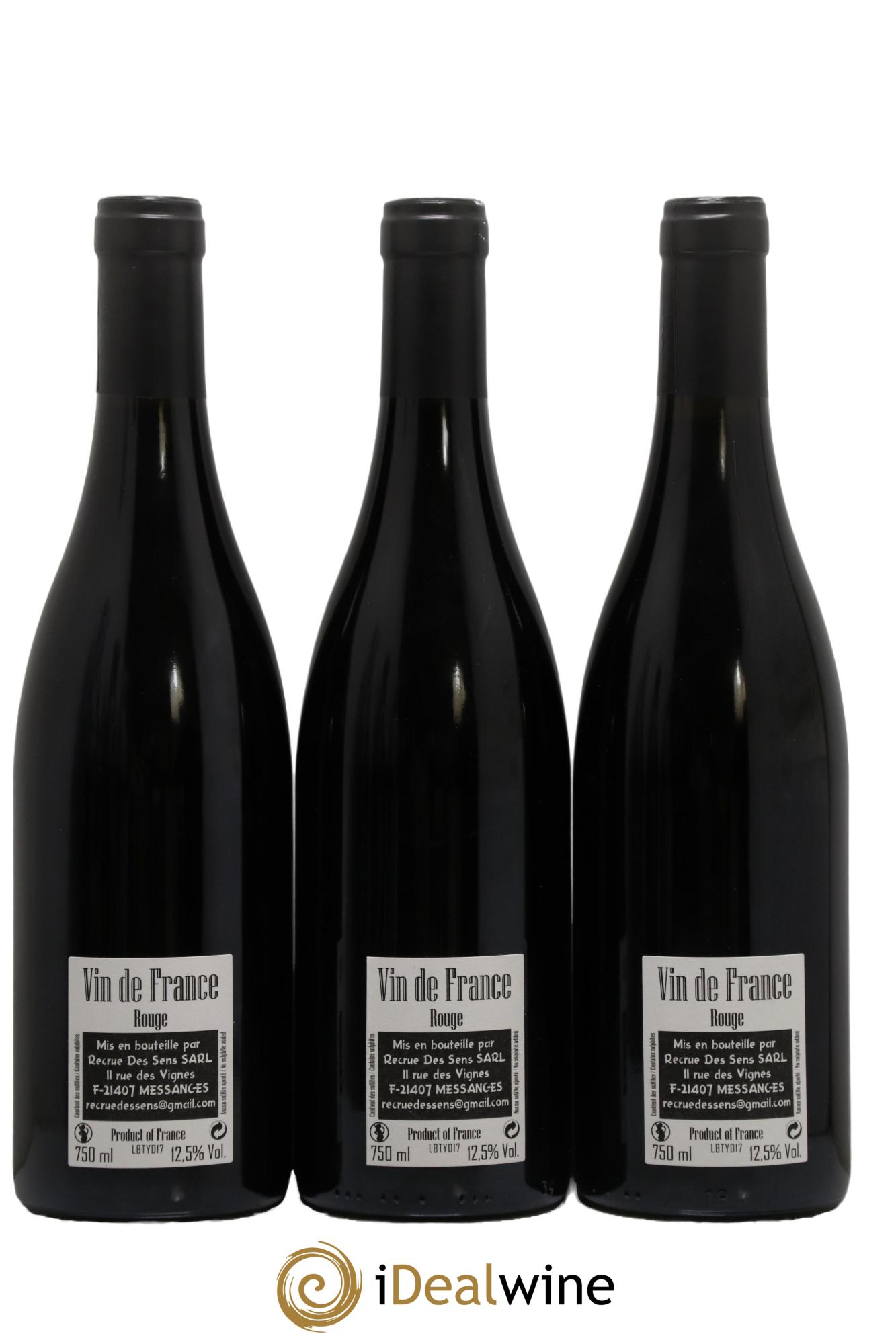 Vin de France BT Les Boutières Yann Durieux - Recrue des Sens 2017 - Lot de 3 bouteilles - 1