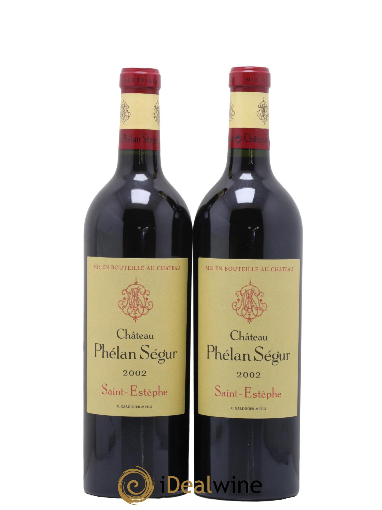 Château Phélan Ségur 2002 - Lot de 2 bouteilles - 0