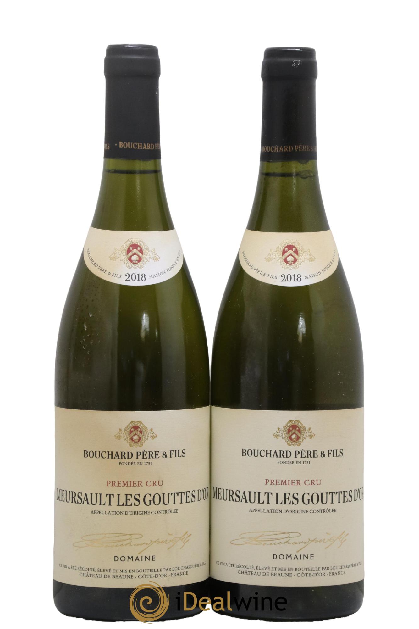 Meursault 1er Cru Les Gouttes d'Or Bouchard Père & Fils 2018 - Lot de 2 bouteilles - 0