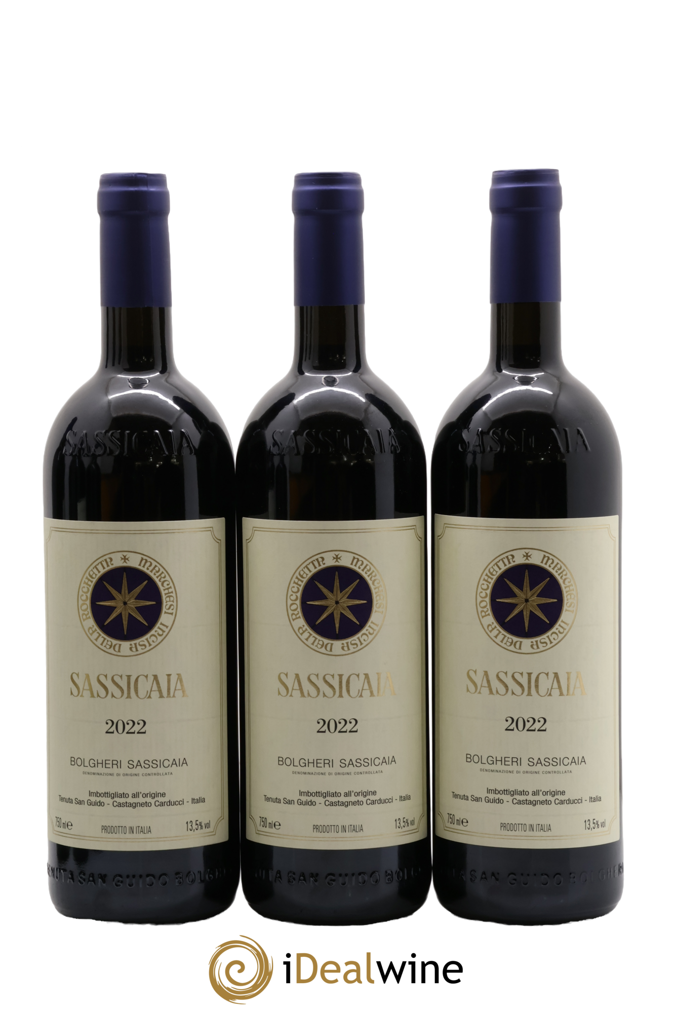 Bolgheri DOC Sassicaia Tenuta San Guido 2022 - Posten von 6 Flaschen - 1