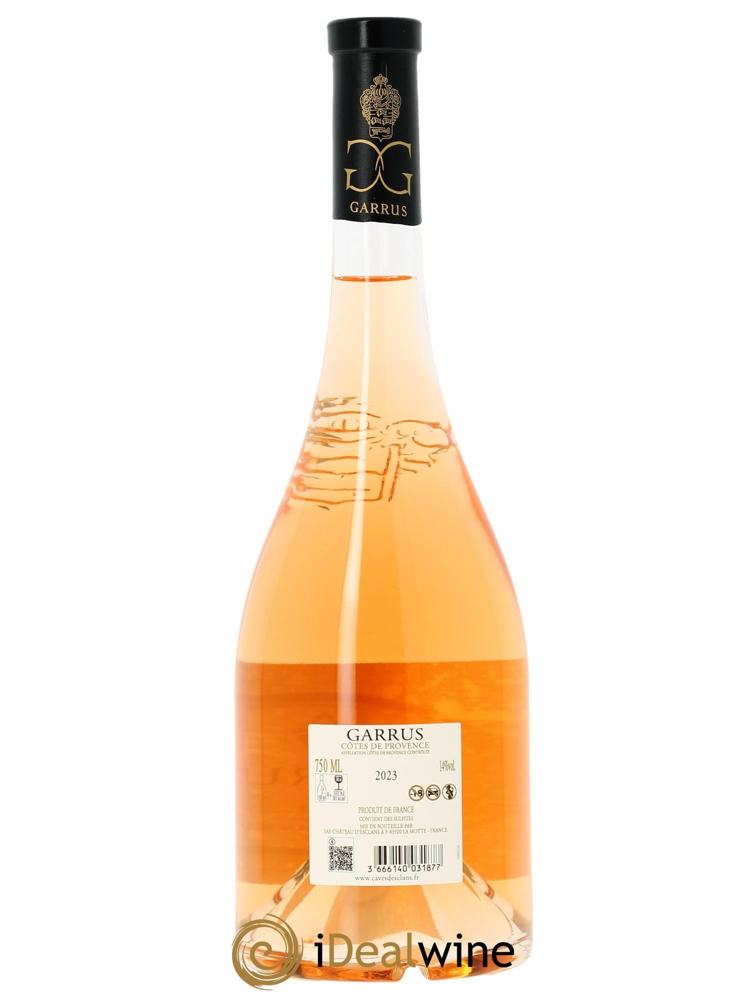 Côtes de Provence Garrus Château d'Esclans 2023 - Lot de 1 bouteille - 1