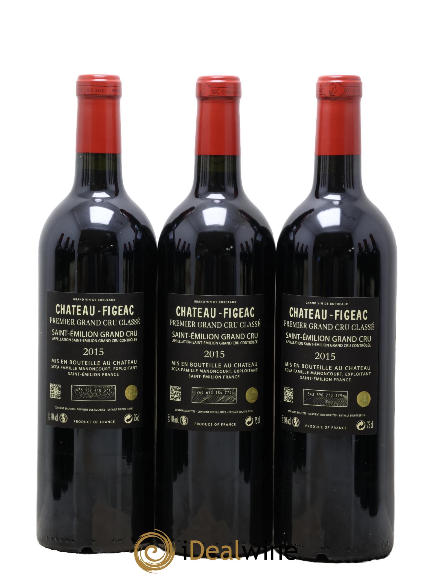 Château Figeac 1er Grand Cru Classé A  2015 - Lotto di 12 bottiglie - 4