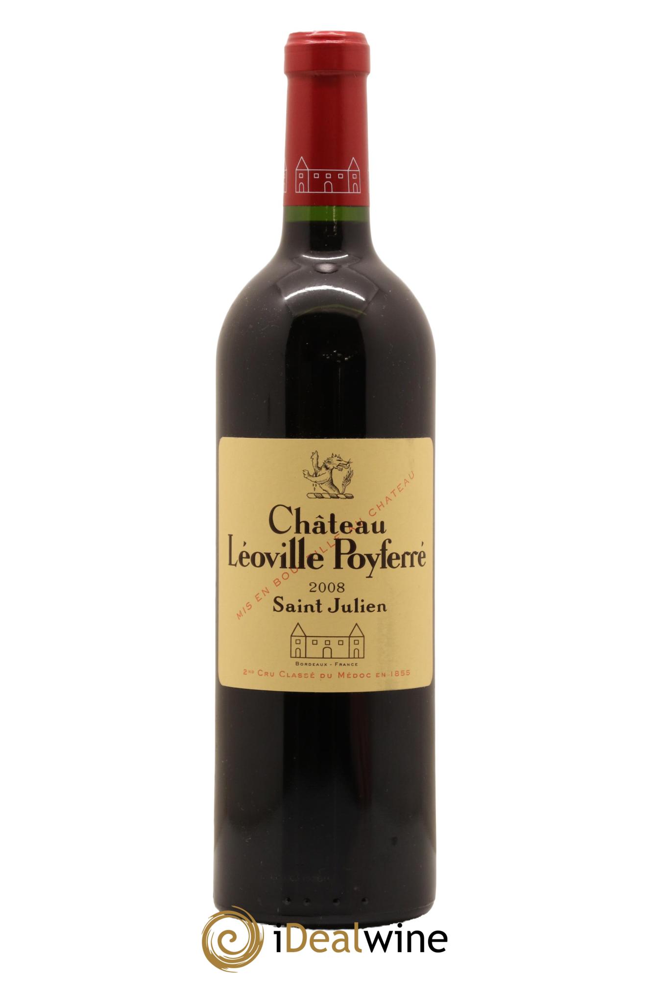 Château Léoville Poyferré 2ème Grand Cru Classé 2008 - Lot de 1 bouteille - 0