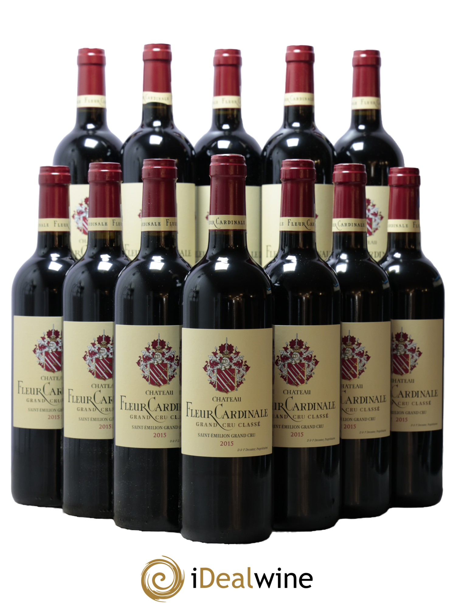 Château Fleur Cardinale Grand Cru Classé 2015 - Lot of 12 bottles - 0