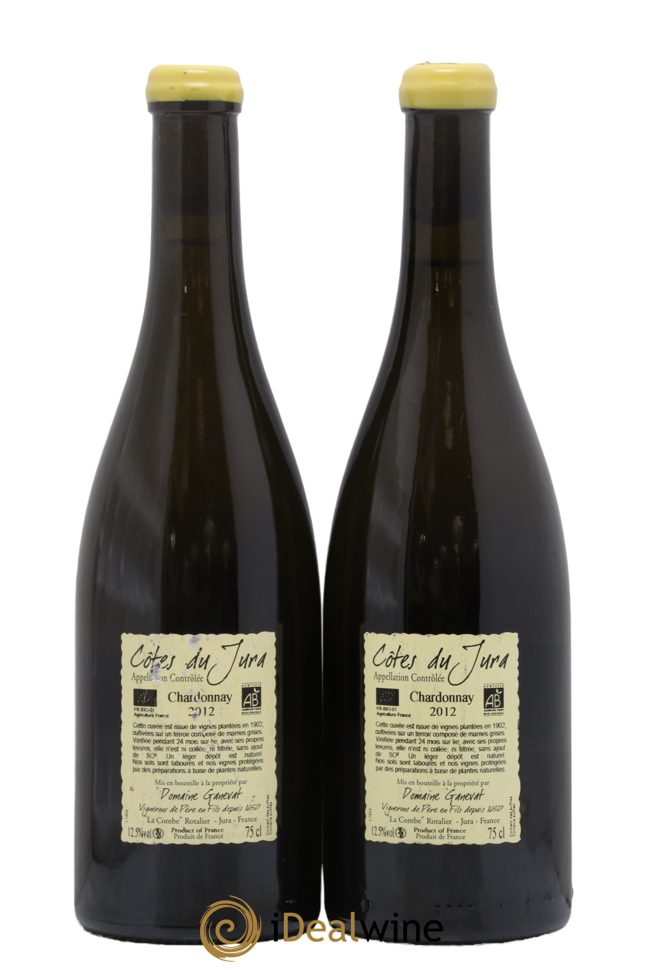 Côtes du Jura Les Chalasses Vieilles Vignes Jean-François Ganevat (Domaine) 2012 - Lot de 2 bouteilles - 1