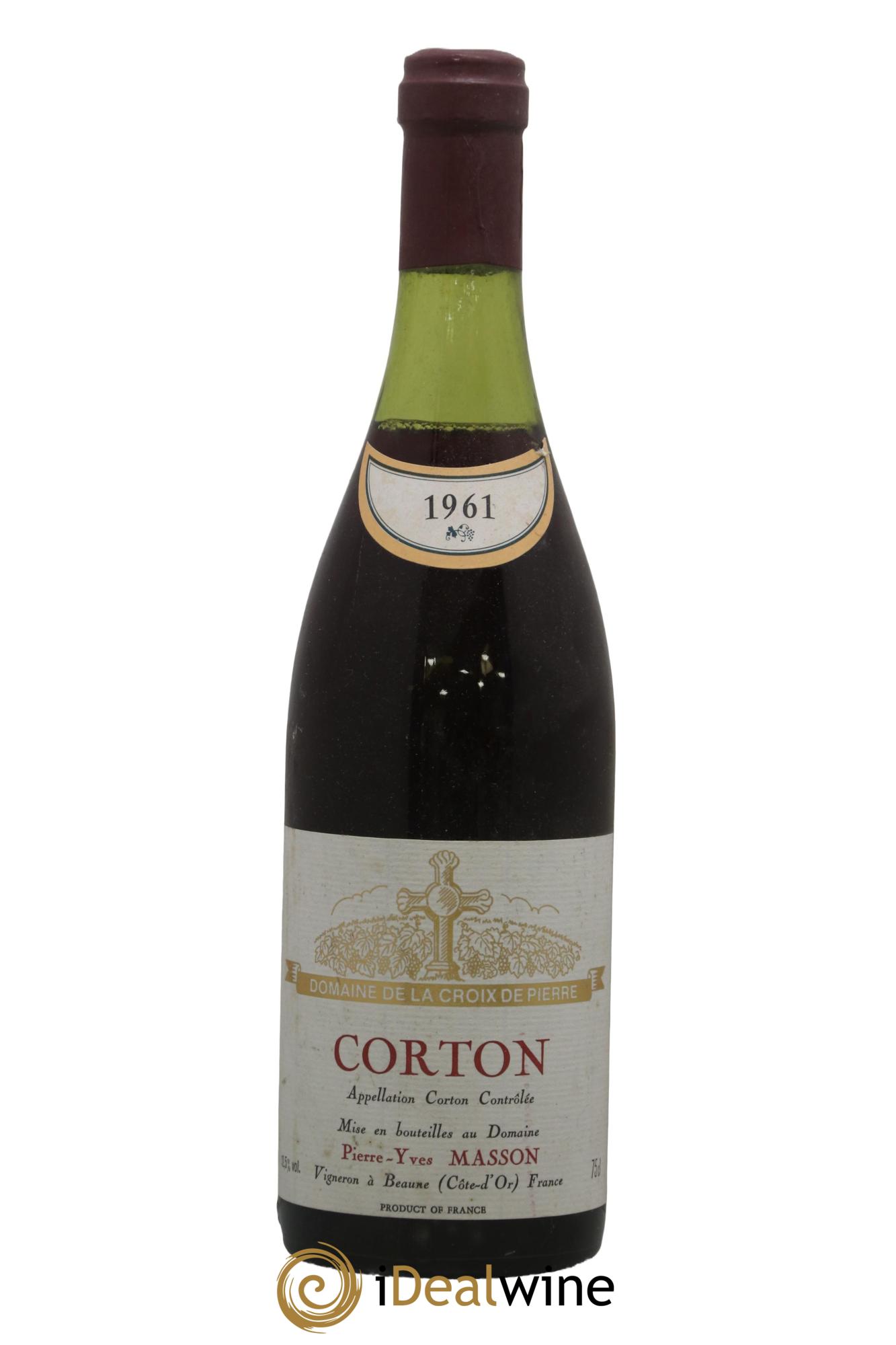 Corton Grand Cru La Croix De Pierre Masson 1961 - Lot de 1 bouteille - 0