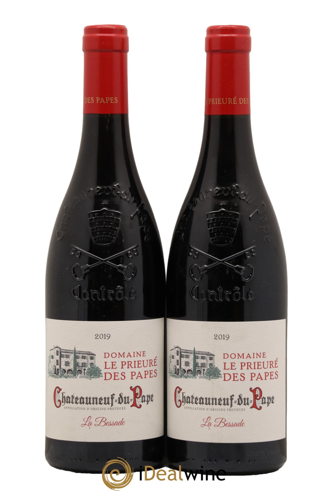 Châteauneuf-du-Pape La Bessade Domaine Le Prieure Des Papes 2019 - Lot de 2 bouteilles - 0