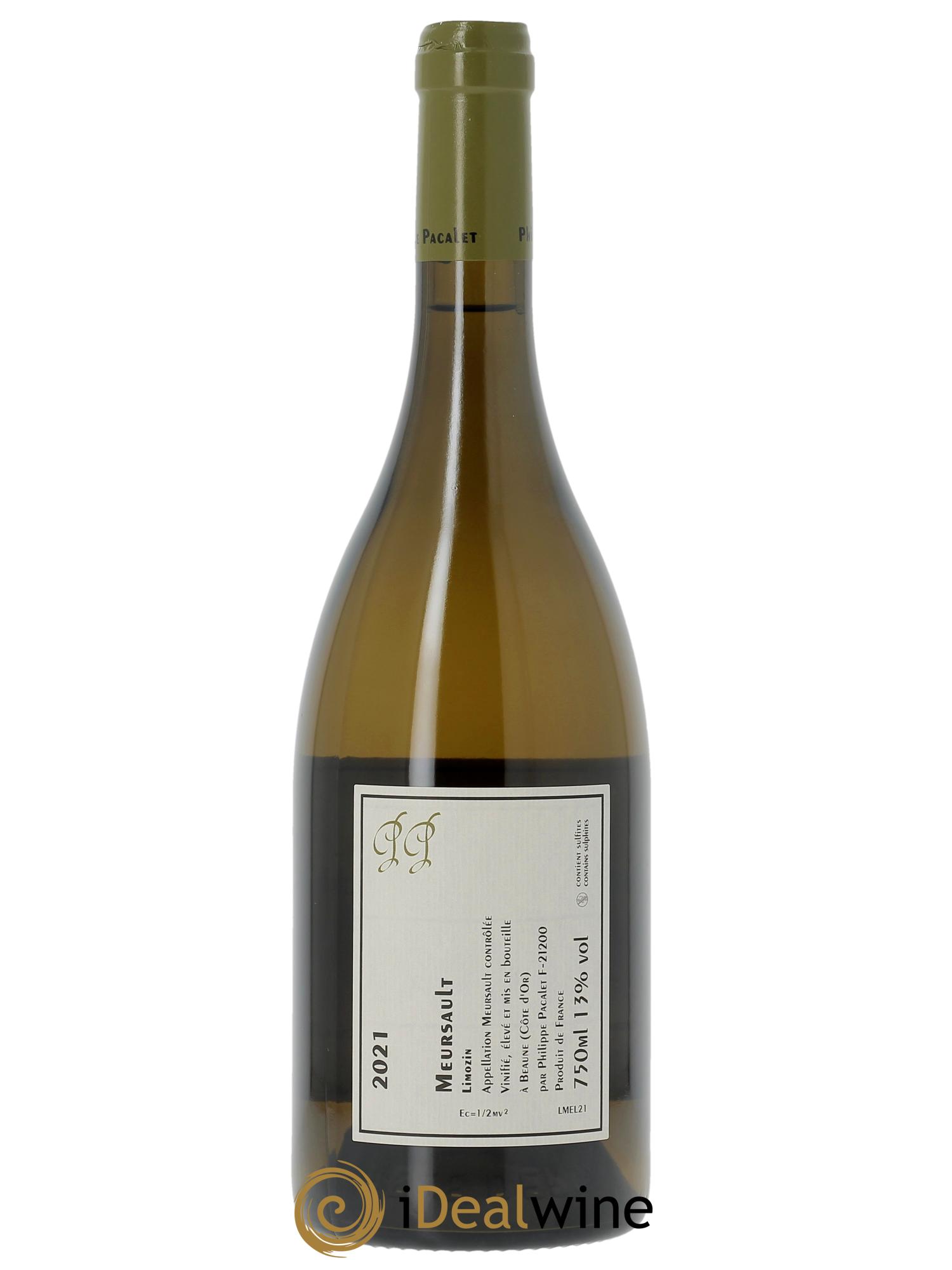 Meursault Le Limozin Philippe Pacalet 2021 - Lot de 1 bouteille - 1