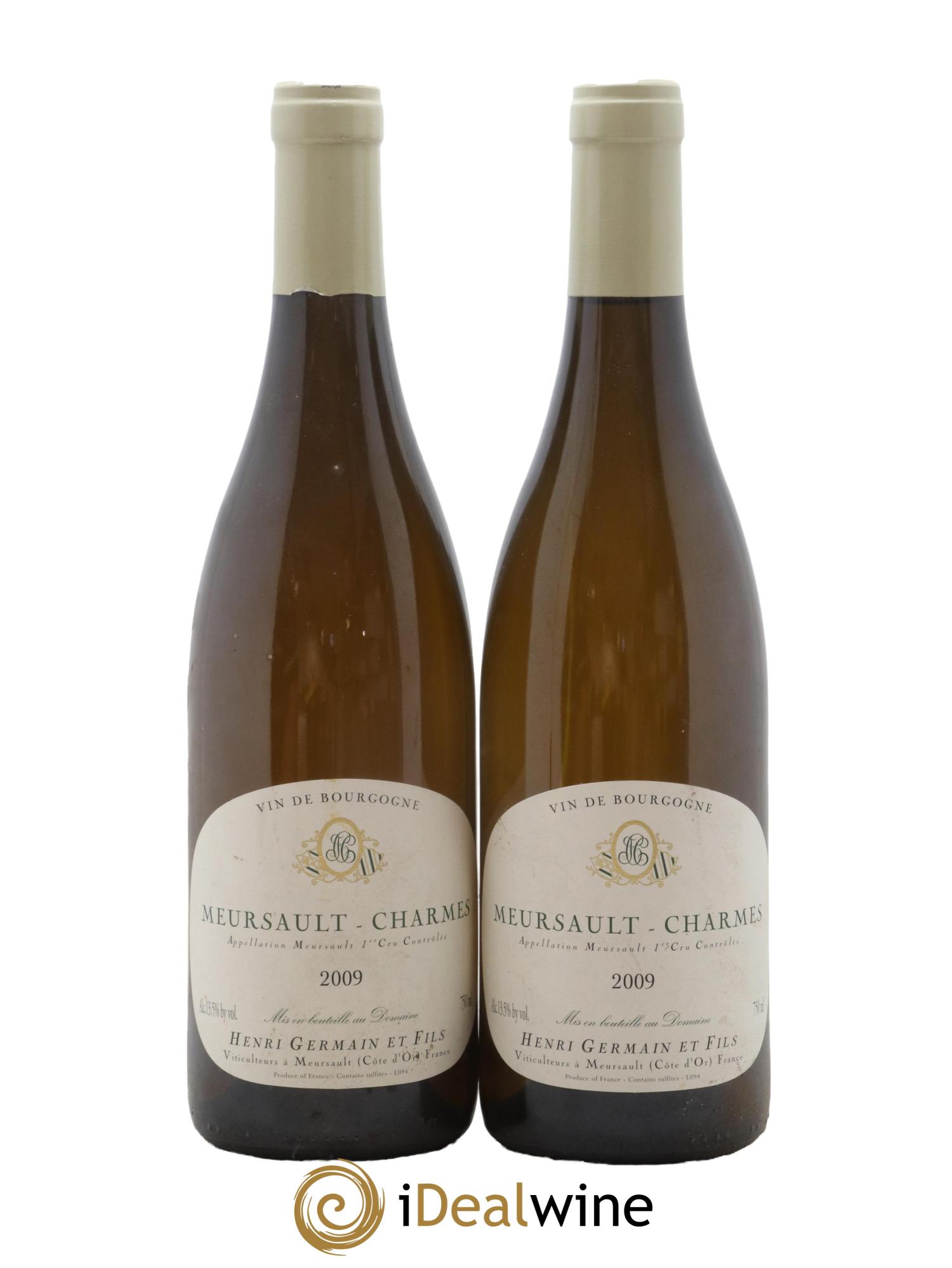 Meursault 1er Cru Charmes Henri Germain 2009 - Lot de 2 bouteilles - 0