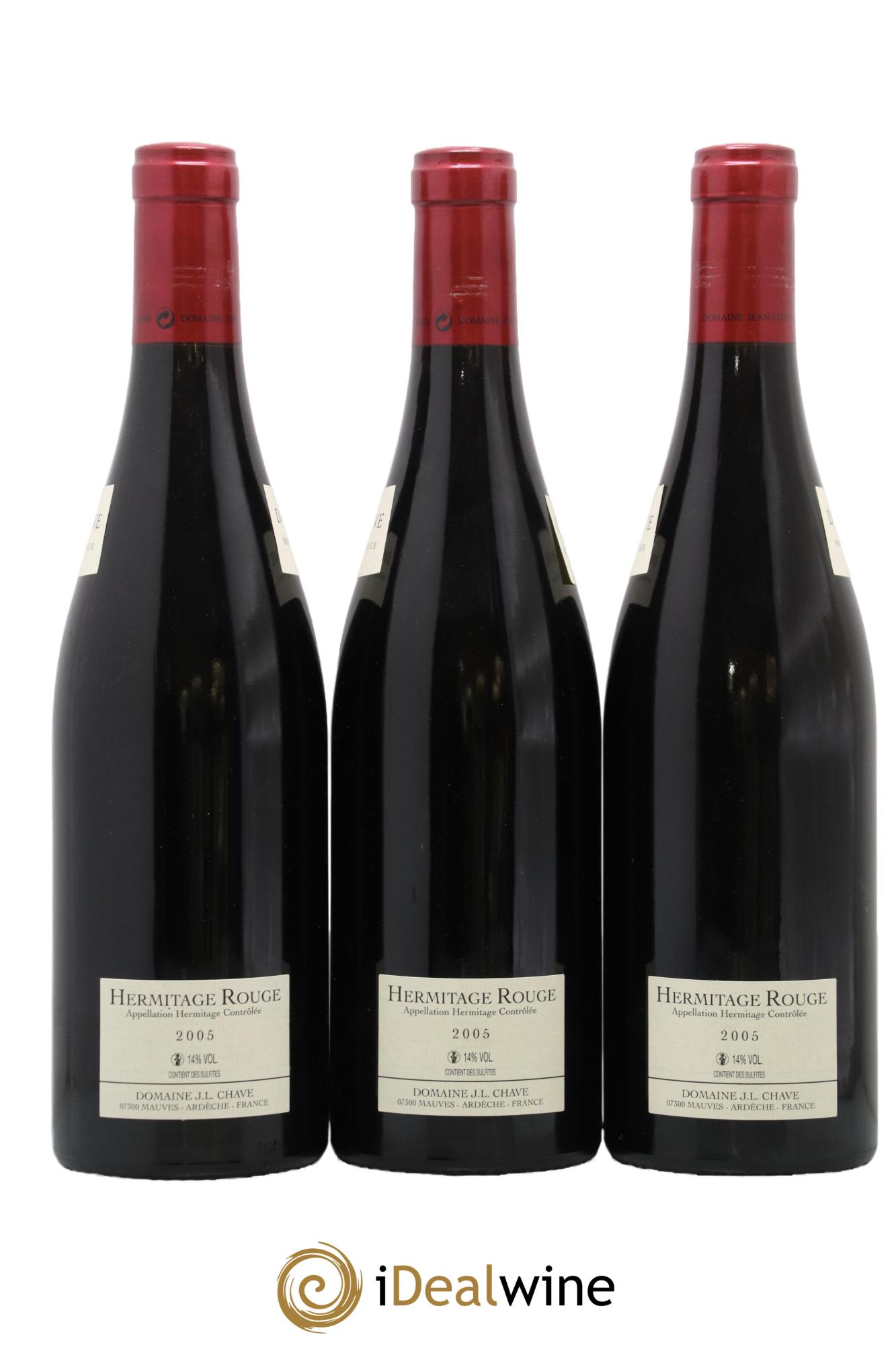 Hermitage Jean-Louis Chave 2005 - Lot of 3 bottles - 1