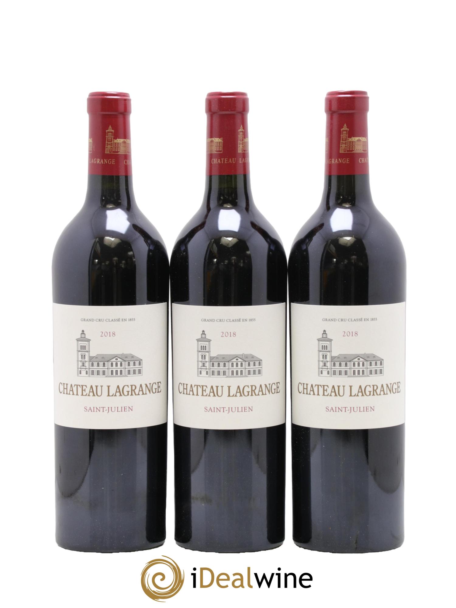 Château Lagrange 3ème Grand Cru Classé 2018 - Lotto di 3 bottiglie - 0