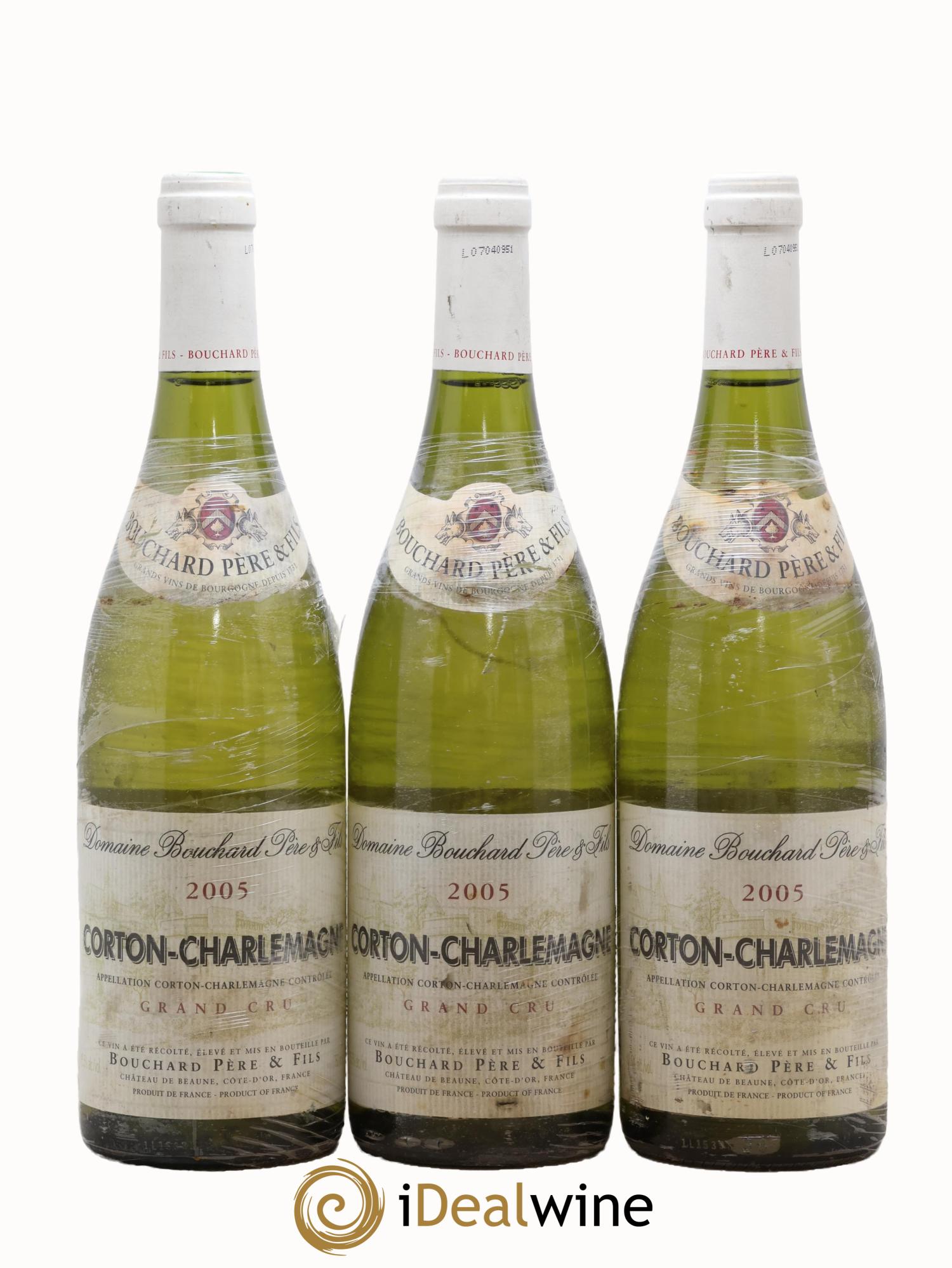 Corton-Charlemagne Grand Cru Bouchard Père & Fils 2005 - Lot de 3 bouteilles - 0
