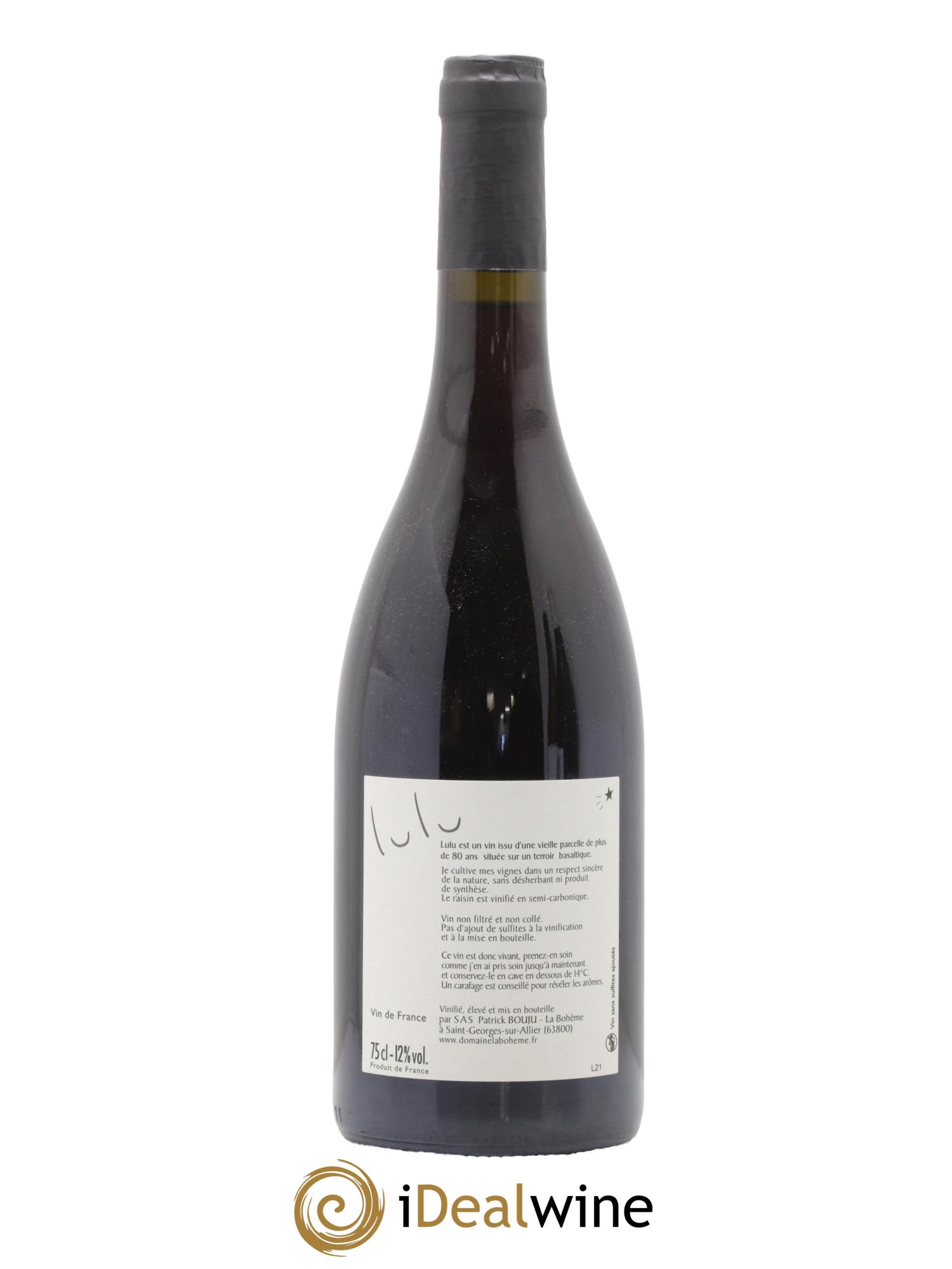 Vin de France Lulu Patrick Bouju - La Bohème  2021 - Lot of 1 bottle - 1