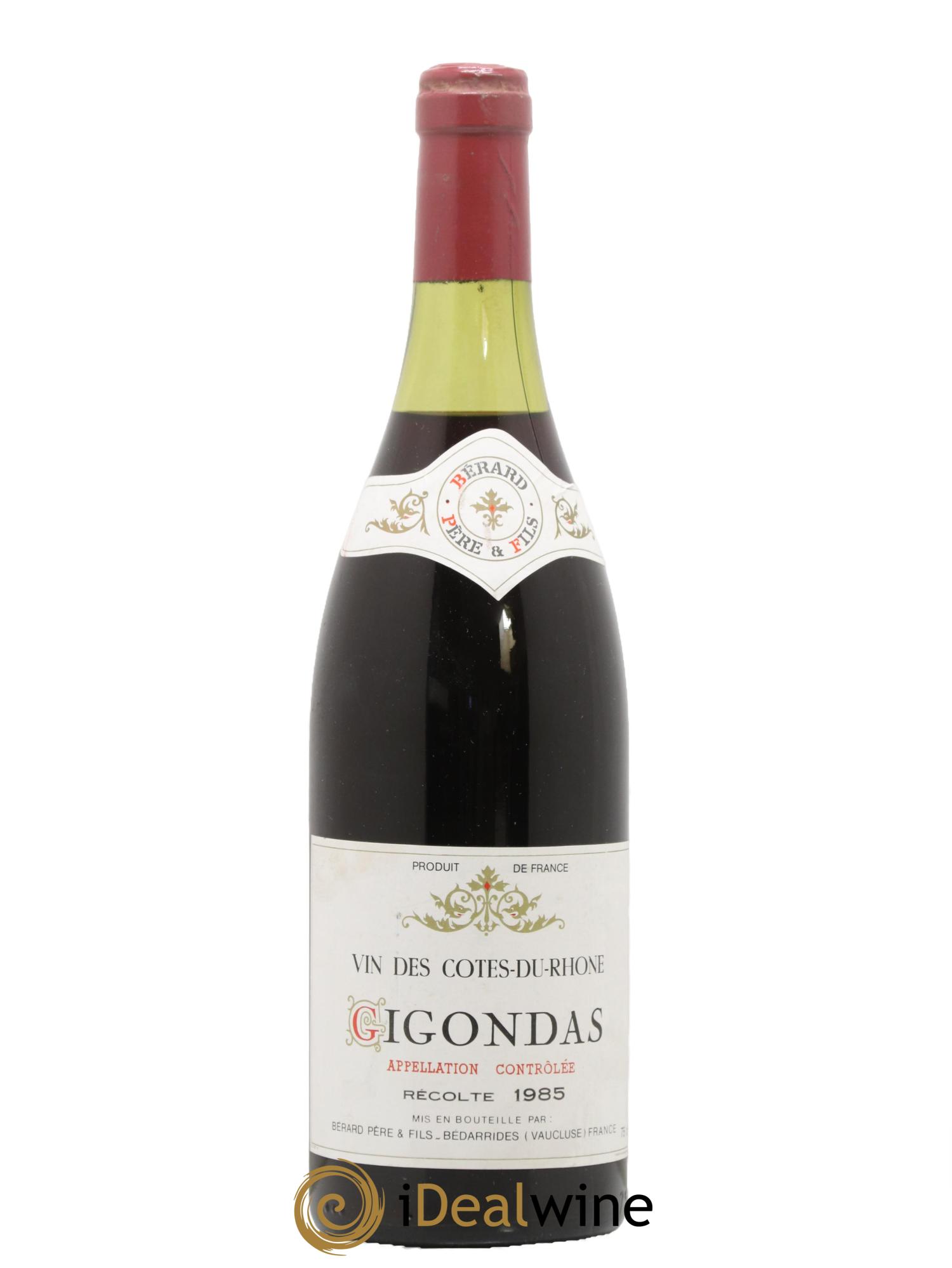 Gigondas Bérard Père & Fils 1985 - Posten von 1 Flasche - 0