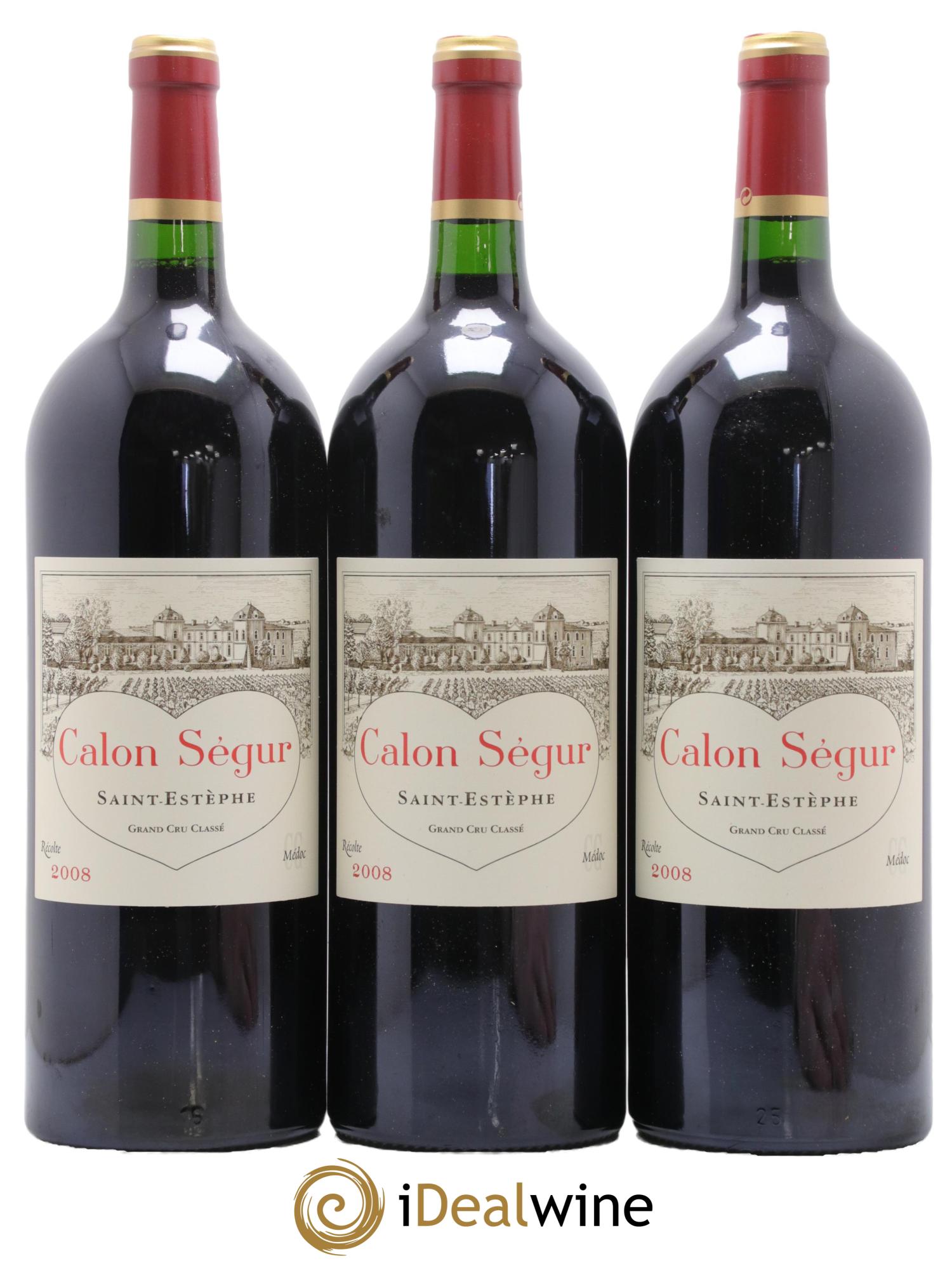 Château Calon Ségur 3ème Grand Cru Classé 2008 - Lot de 6 magnums - 1