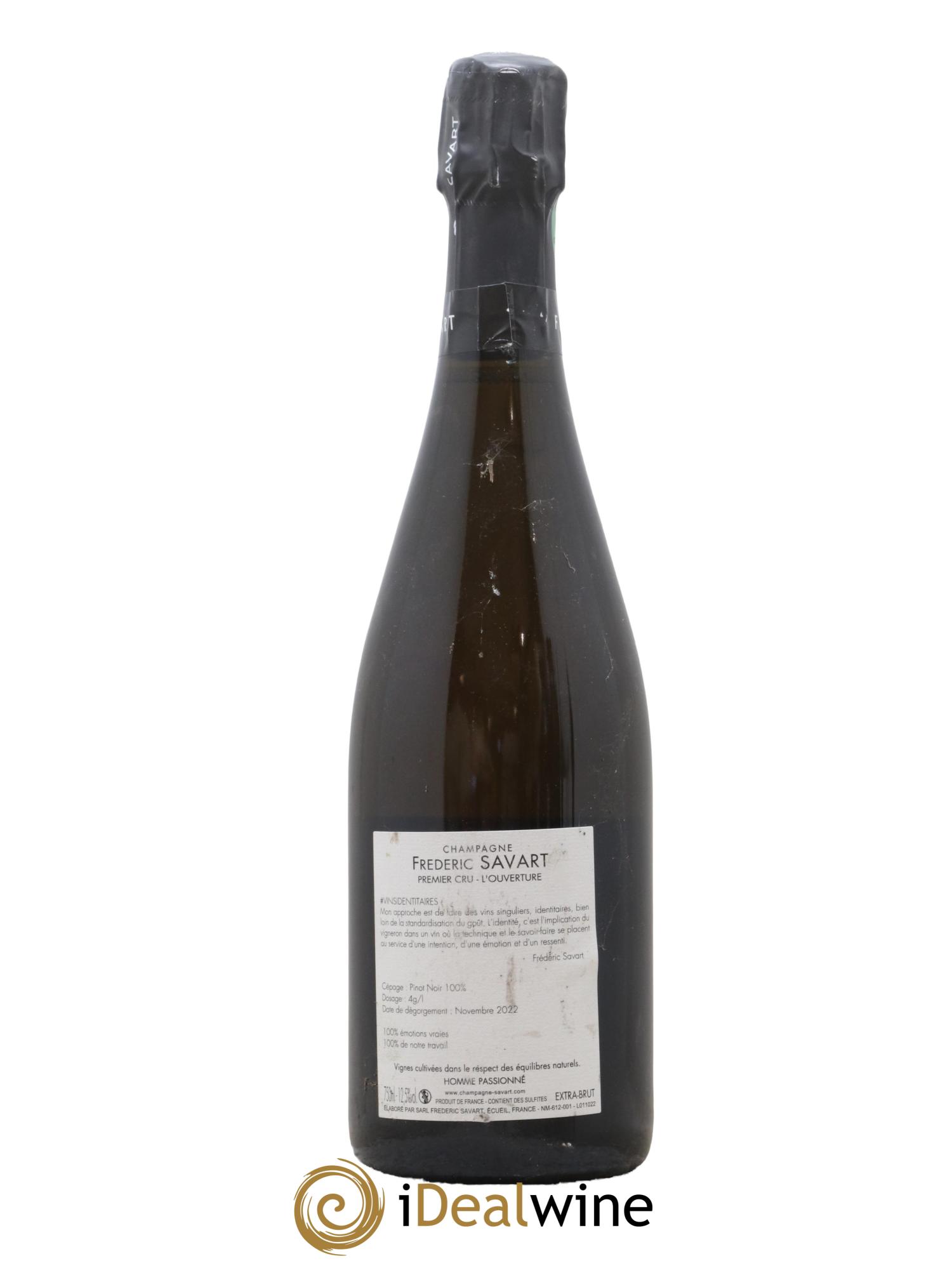 L'Ouverture 1er Cru Brut Savart - Lot de 1 bouteille - 1
