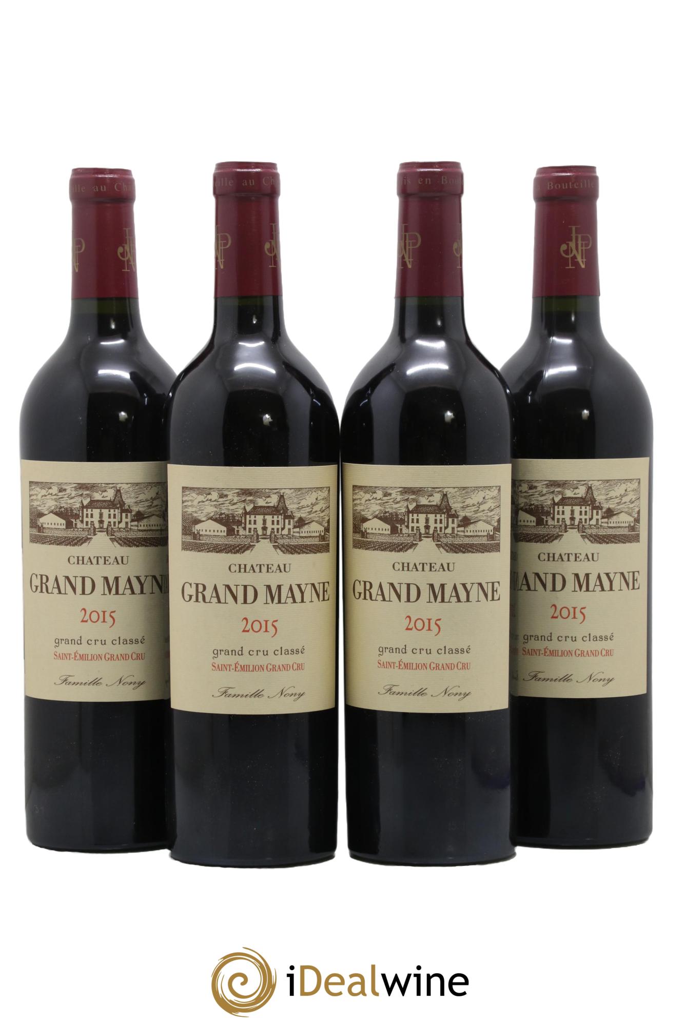 Château Grand Mayne Grand Cru Classé 2015 - Lot of 4 bottles - 0