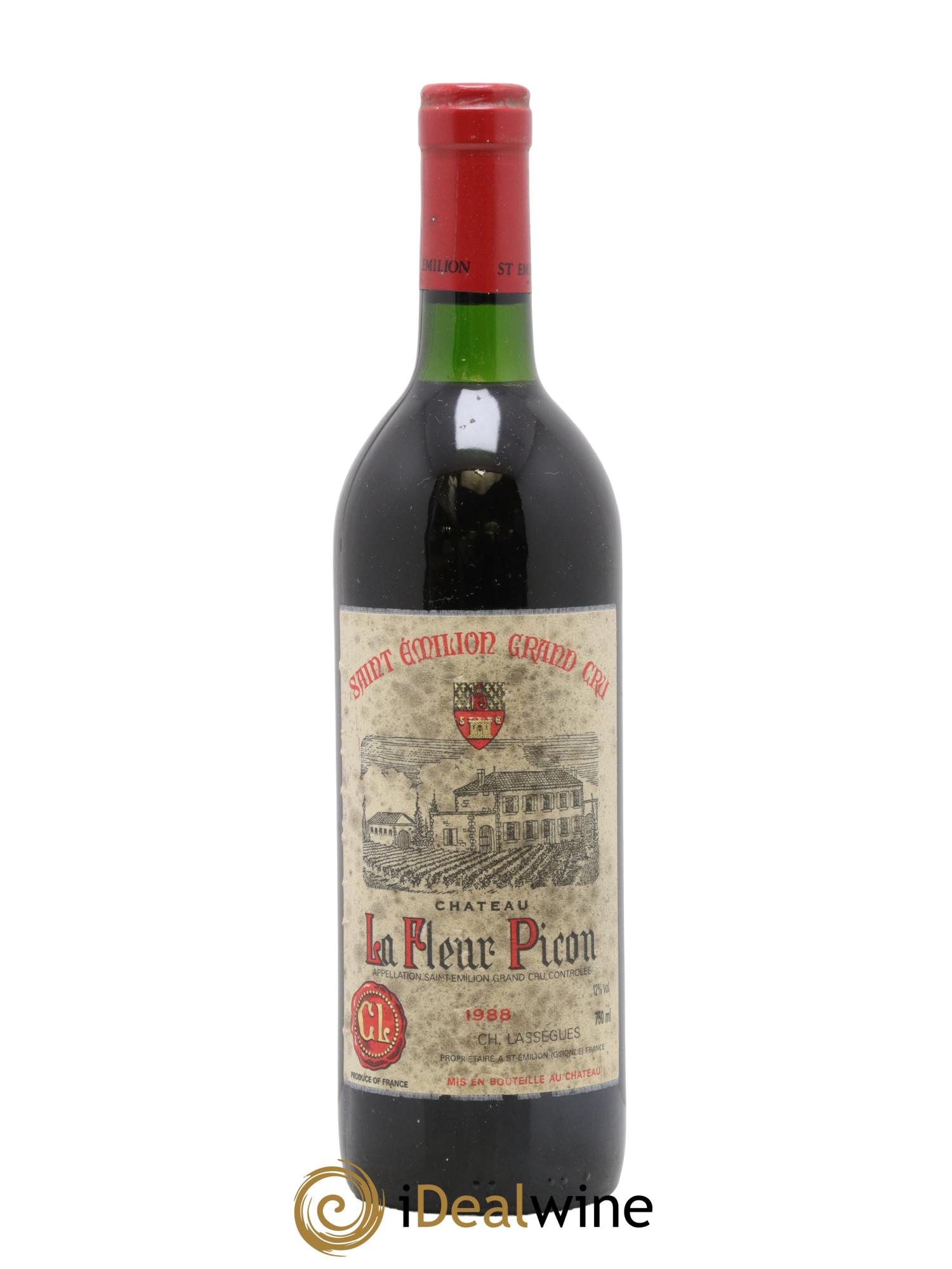 Saint-Émilion Grand Cru Château La Fleur Picon 1988 - Lot de 1 bouteille - 0