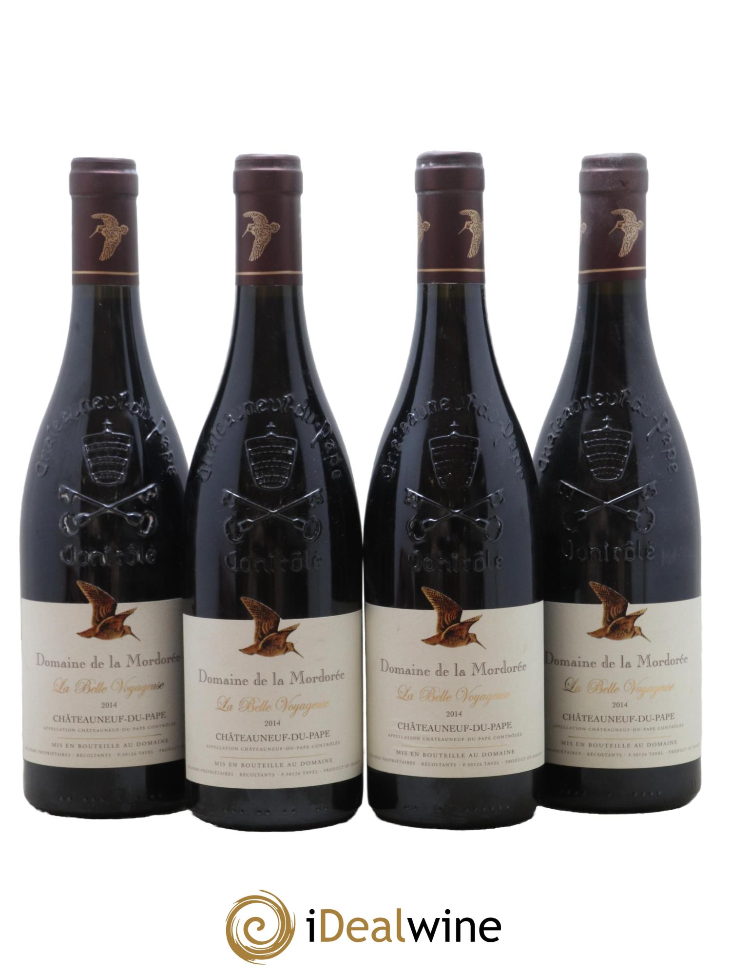 Châteauneuf-du-Pape La Dame Voyageuse La Mordorée (Domaine de) 2014 - Lot de 4 bouteilles - 0