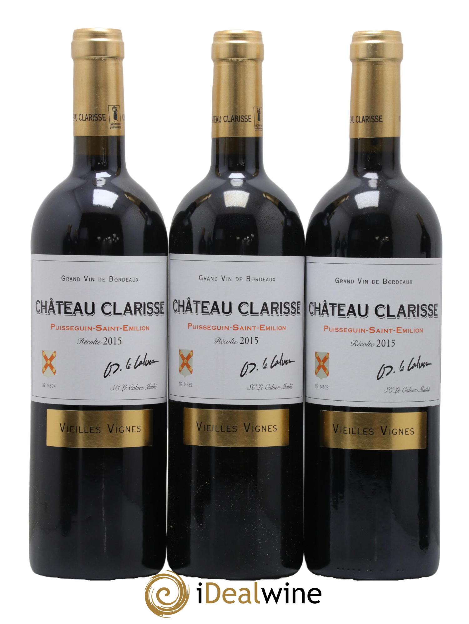 Château Clarisse - Vieilles Vignes 2015 - Lot de 6 bouteilles - 1