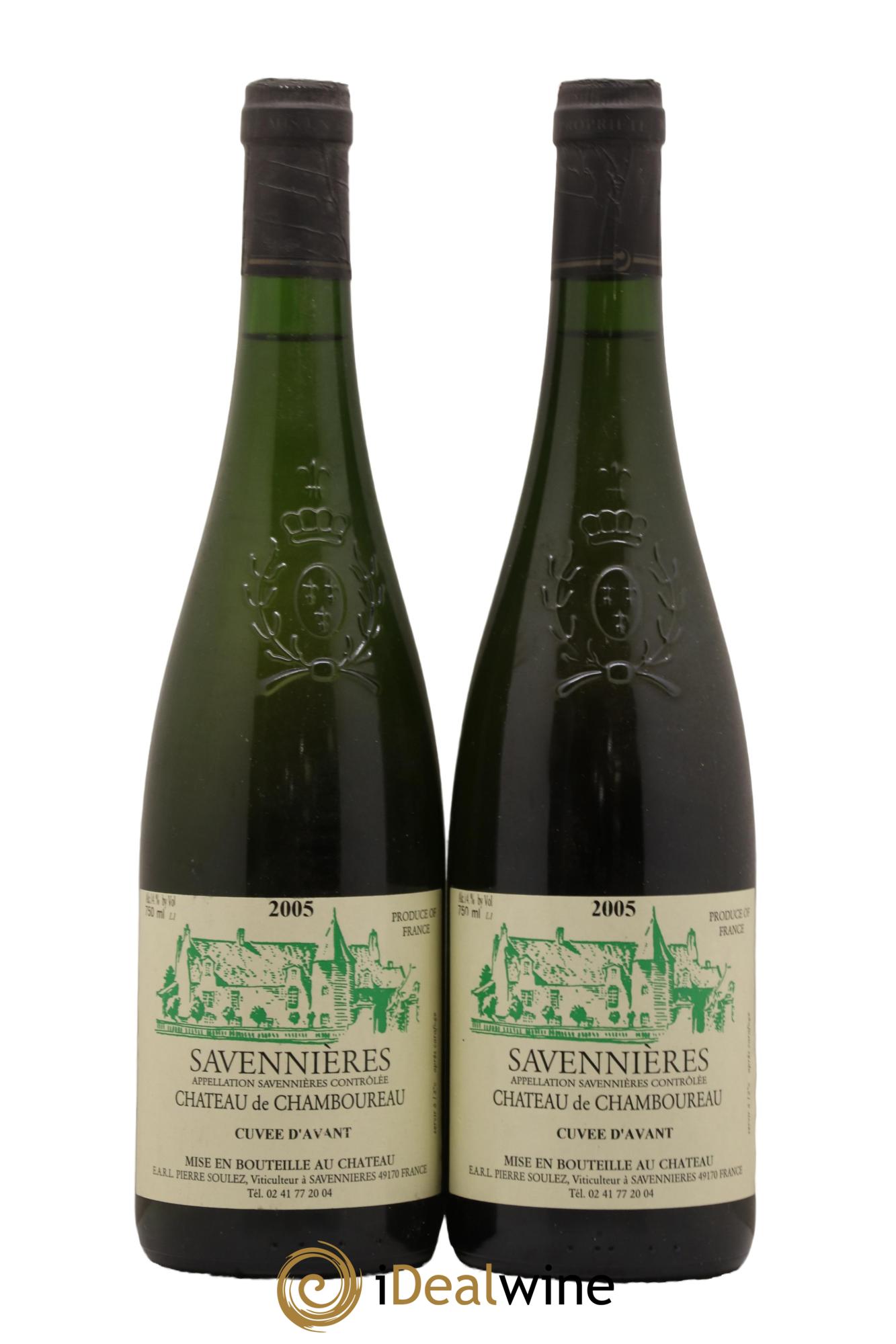 Savennières Cuvée d'avant Château de Chamboureau 2005 - Lot de 2 bouteilles - 0