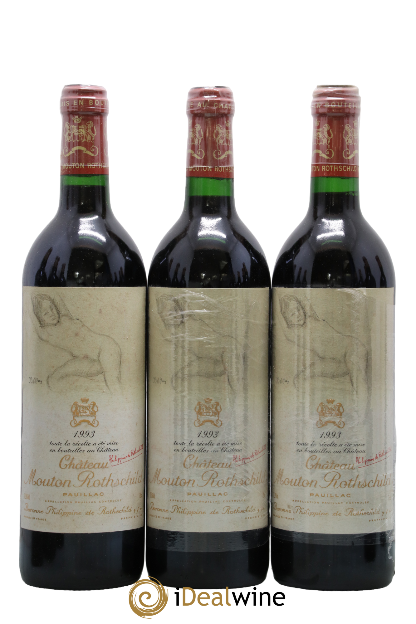 Château Mouton Rothschild 1er Grand Cru Classé 1993 - Lot de 12 bouteilles - 1