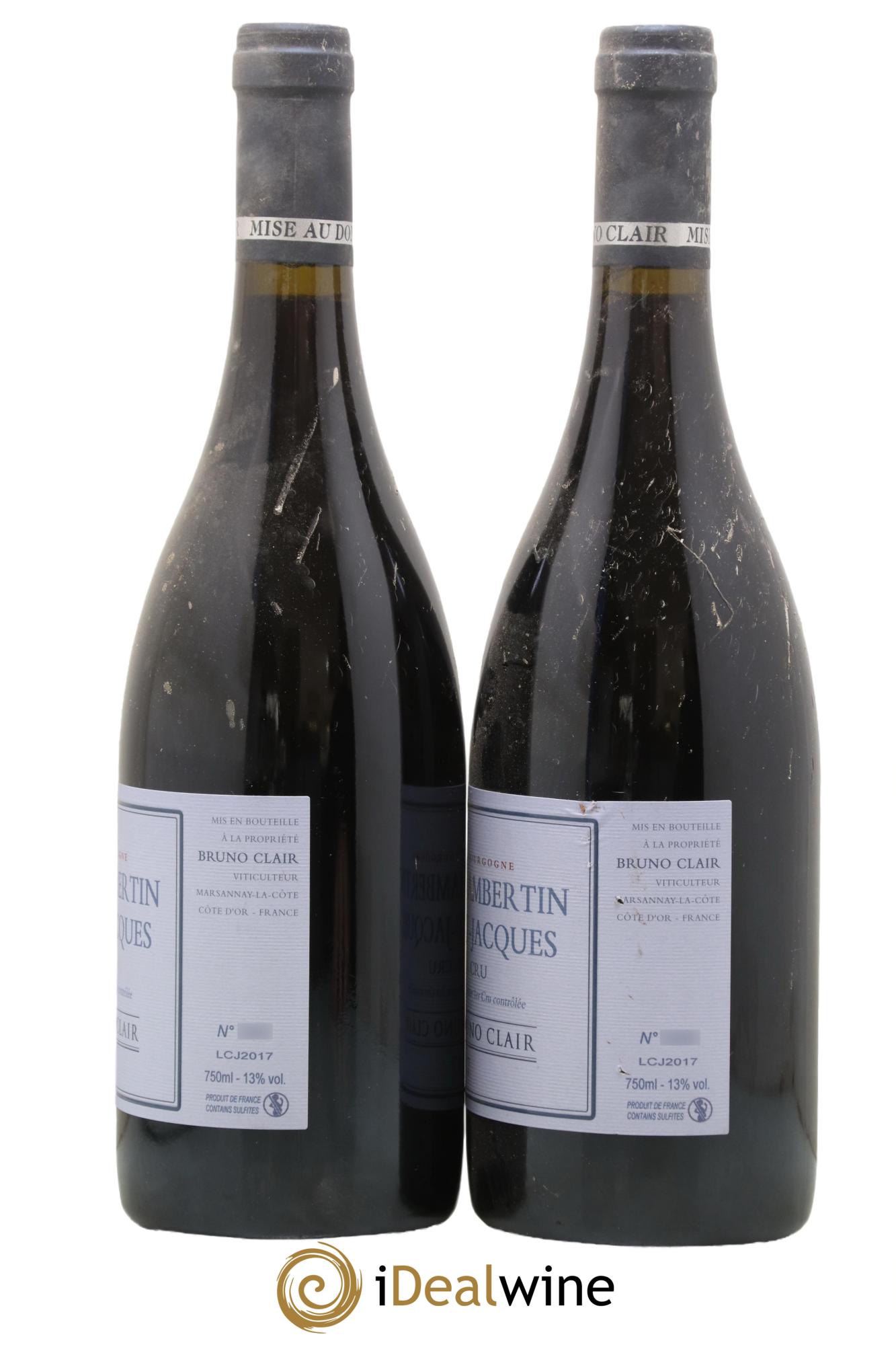 Gevrey-Chambertin 1er Cru Clos Saint-Jacques Bruno Clair (Domaine) 2017 - Lotto di 2 bottiglie - 1
