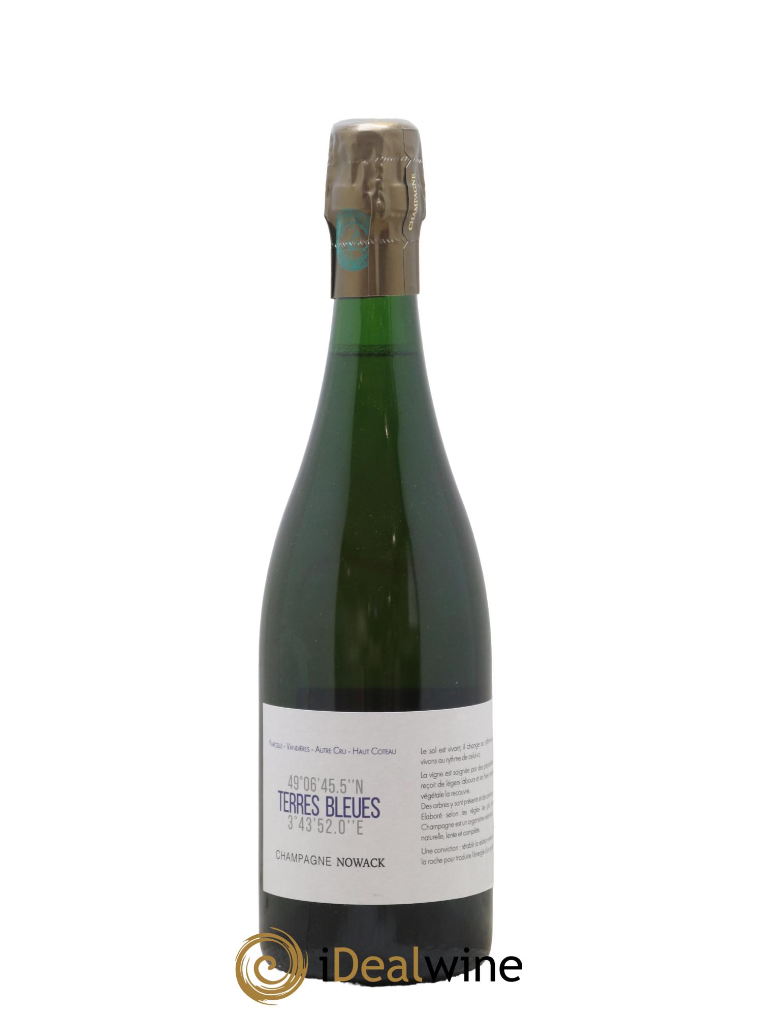 Champagne Terres Bleues Nowack - Lot de 1 bouteille - 0