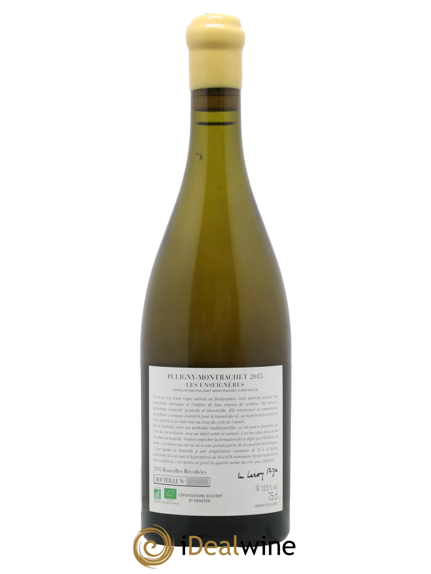 Puligny-Montrachet Les Enseignères d'Auvenay (Domaine) 2015 - Lotto di 1 bottiglia - 2
