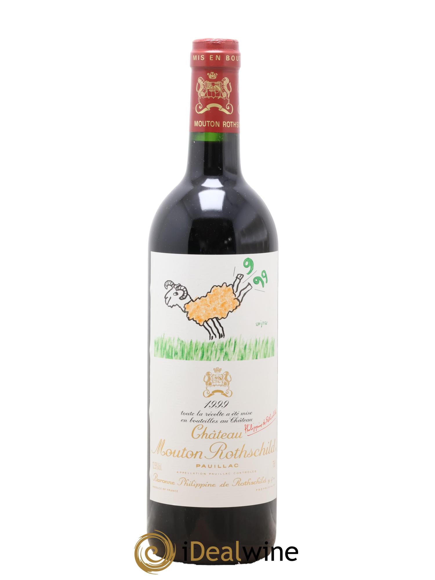Château Mouton Rothschild 1er Grand Cru Classé 1999 - Lot of 1 bottle - 0