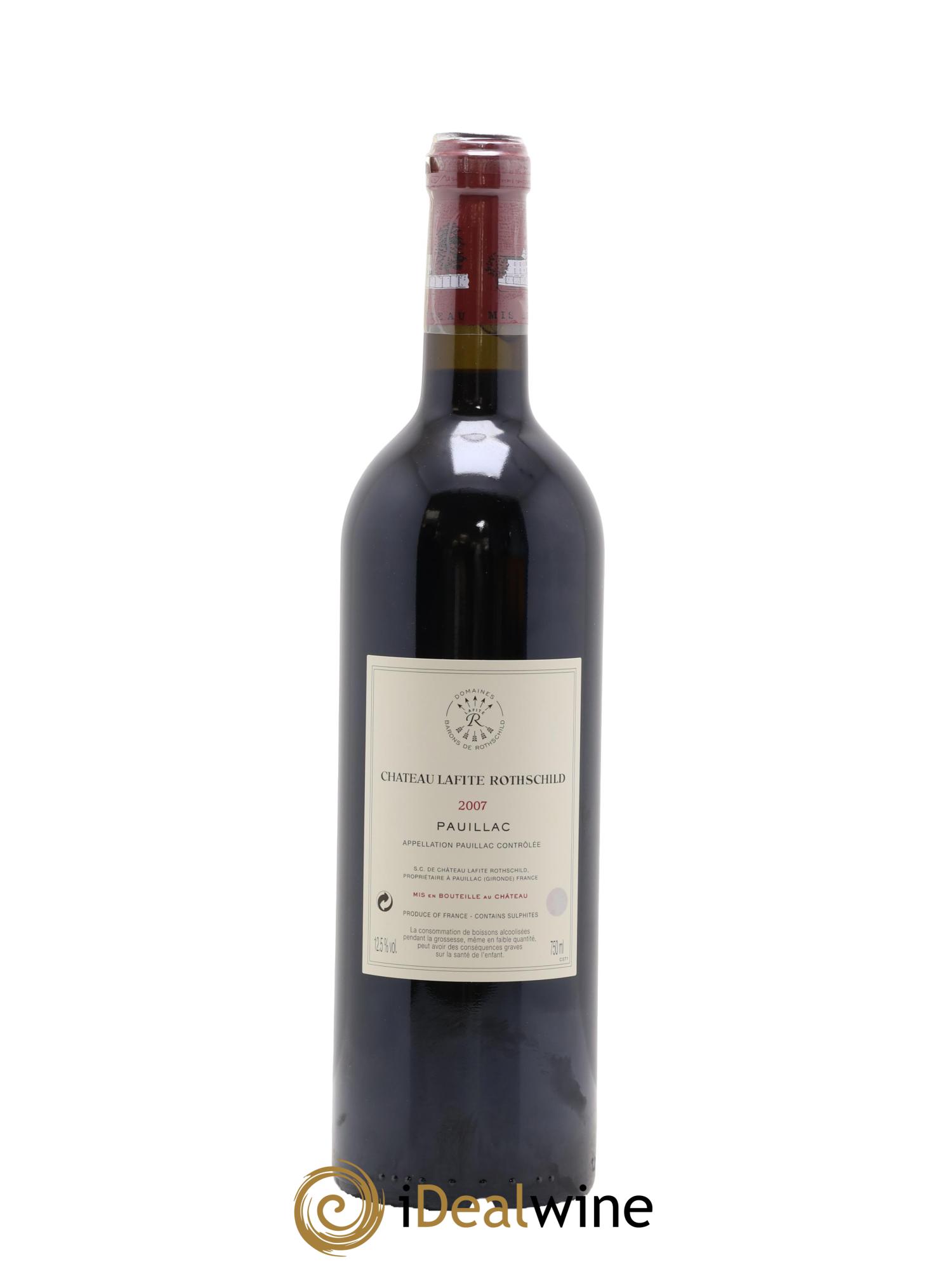 Château Lafite Rothschild 1er Grand Cru Classé 2007 - Lot de 1 bouteille - 1