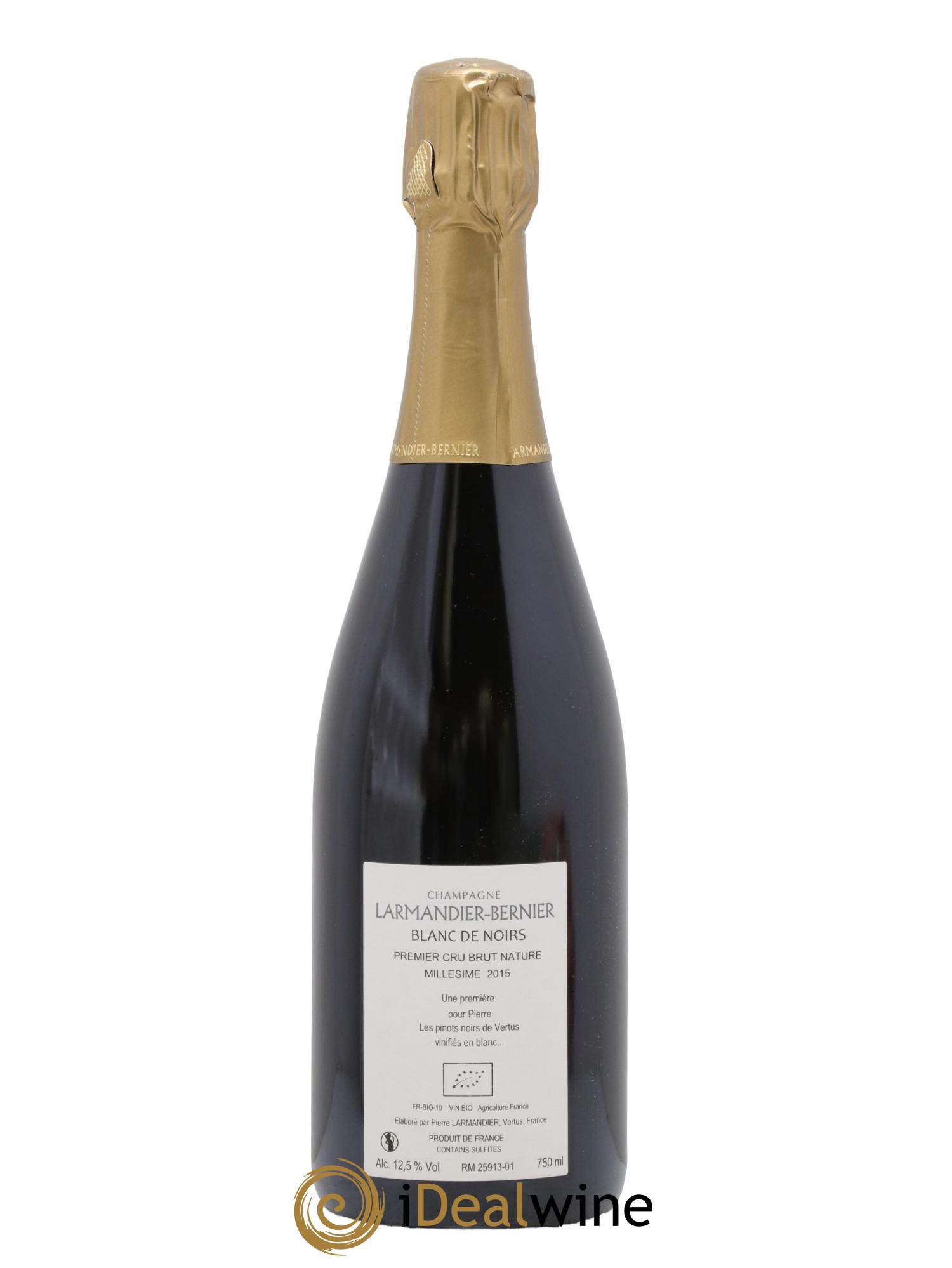 Blanc de Noirs 1er Cru Brut Nature Larmandier-Bernier 2015 - Posten von 1 Flasche - 1