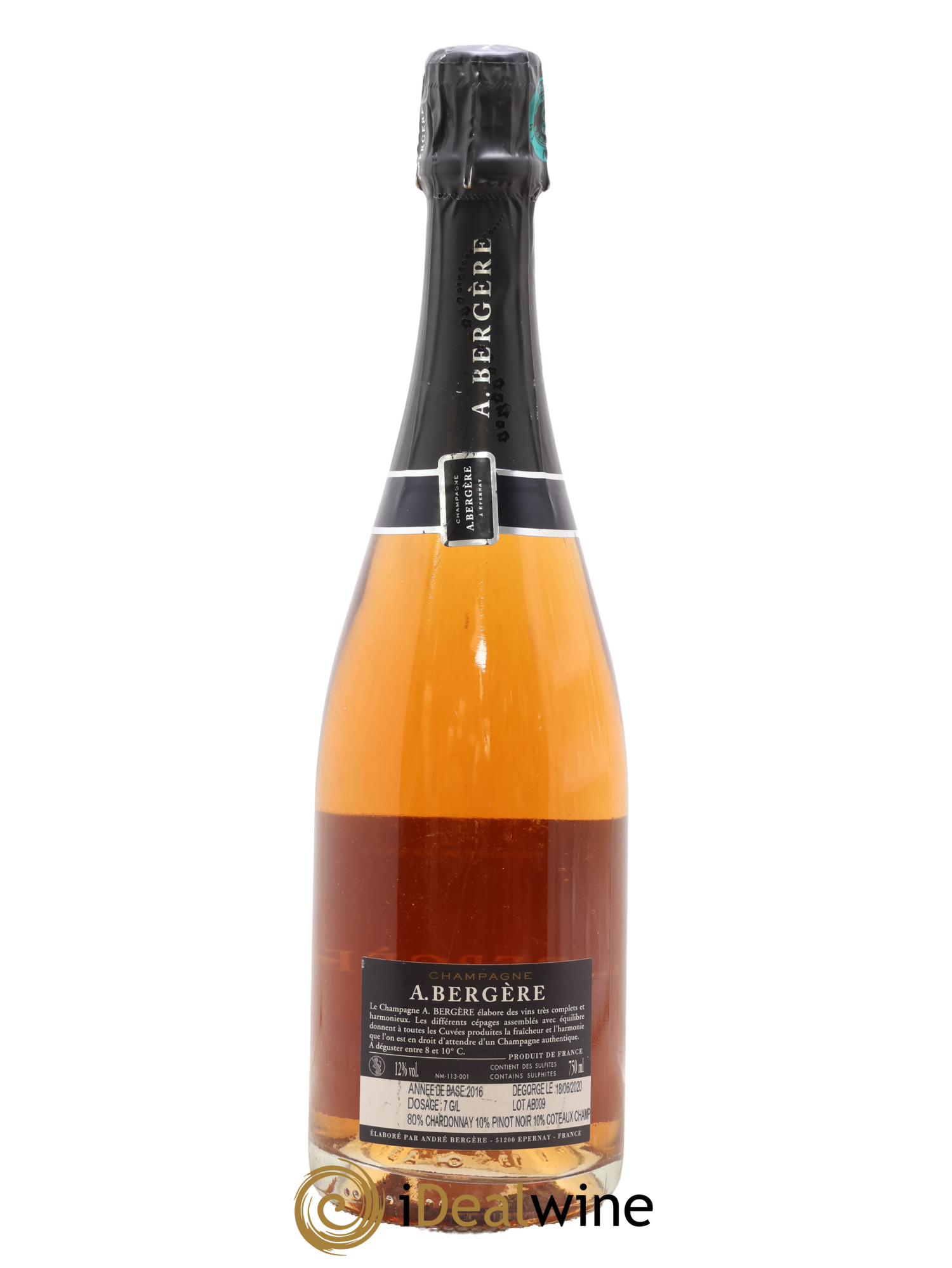Champagne - A. Bergere - Lot of 1 bottle - 1