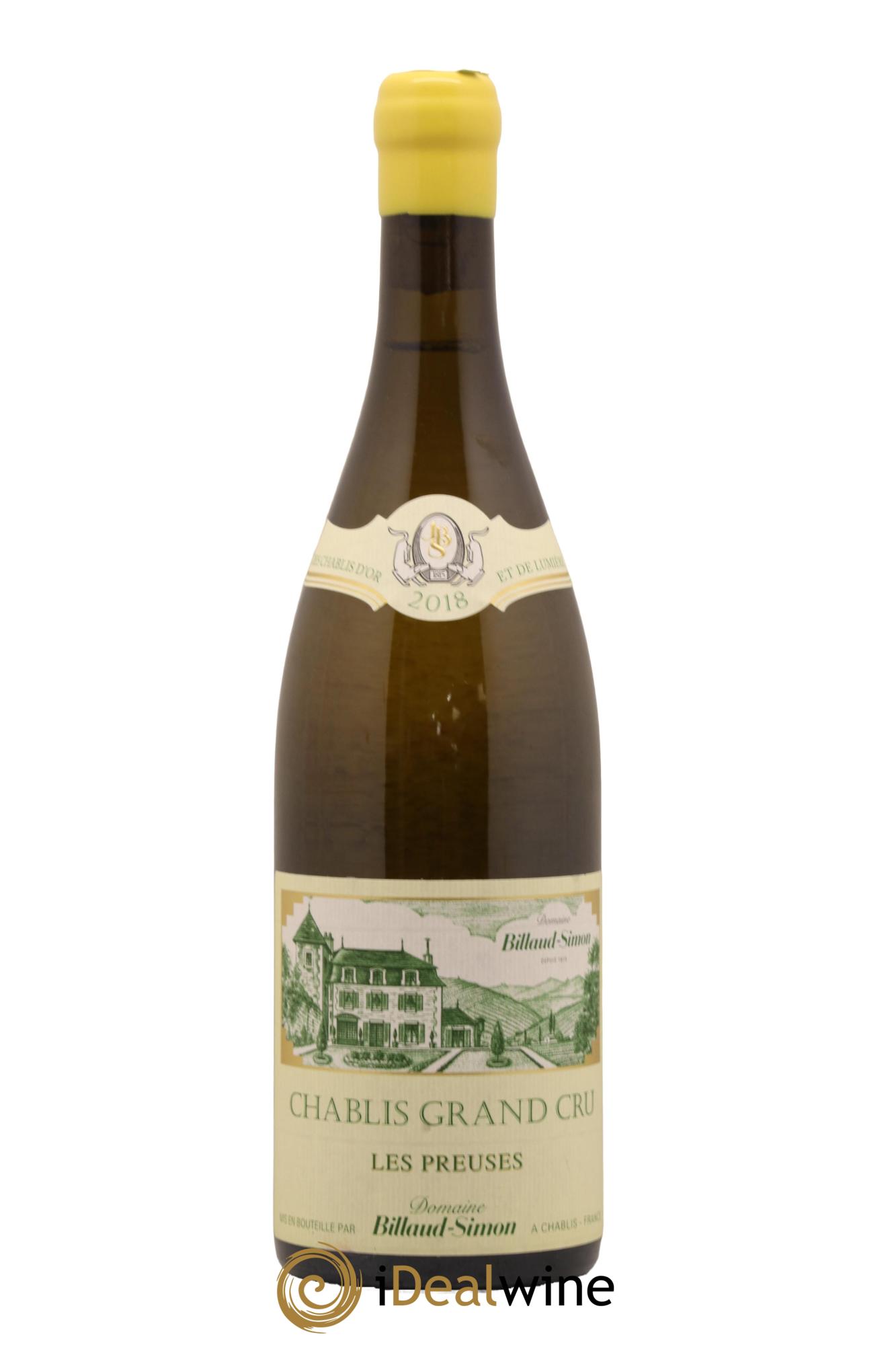 Chablis Grand Cru Les Preuses Billaud-Simon (Domaine) 2018 - Lot de 1 bouteille - 0