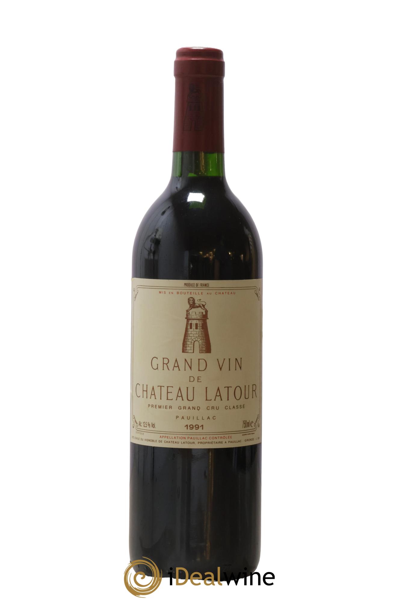 Château Latour 1er Grand Cru Classé 1991 - Lot de 1 bouteille - 0