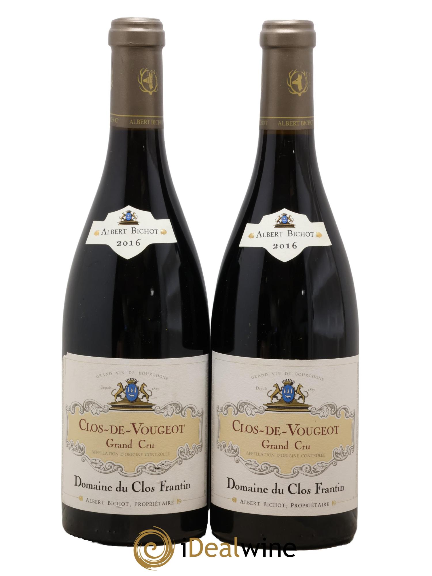 Clos de Vougeot Grand Cru Clos Frantin - Albert Bichot 2016 - Lot de 2 bouteilles - 0