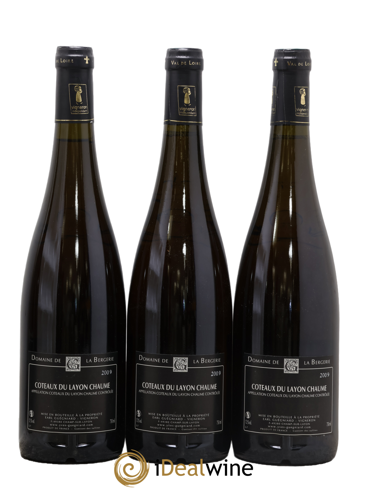 Coteaux du Layon Chaume Domaine De La Bergerie 2009 - Posten von 3 Flaschen - 1
