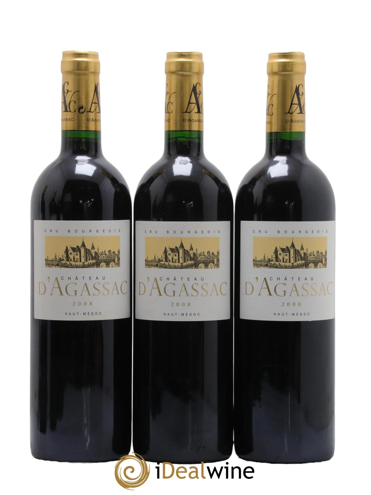 Château d' Agassac Cru Bourgeois 2008 - Lot de 6 bouteilles - 2